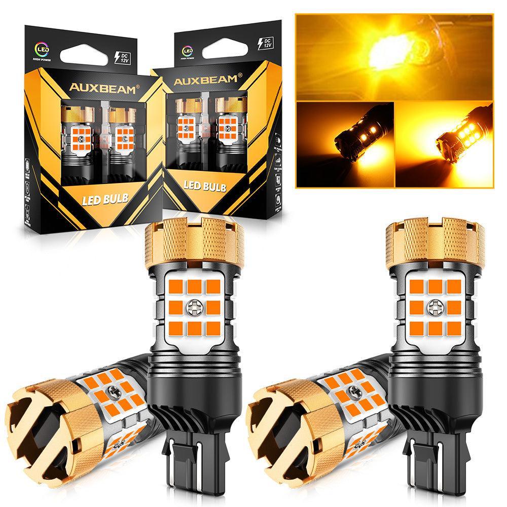 🆕T20 7443 7440 LED Turn Signal Light Rear/Front, Side Marker Light Bulbs 50W 4000LM CAN-Bus Error Free 3000K Amber B21-PRO Series |2 Bulbs - Image 12