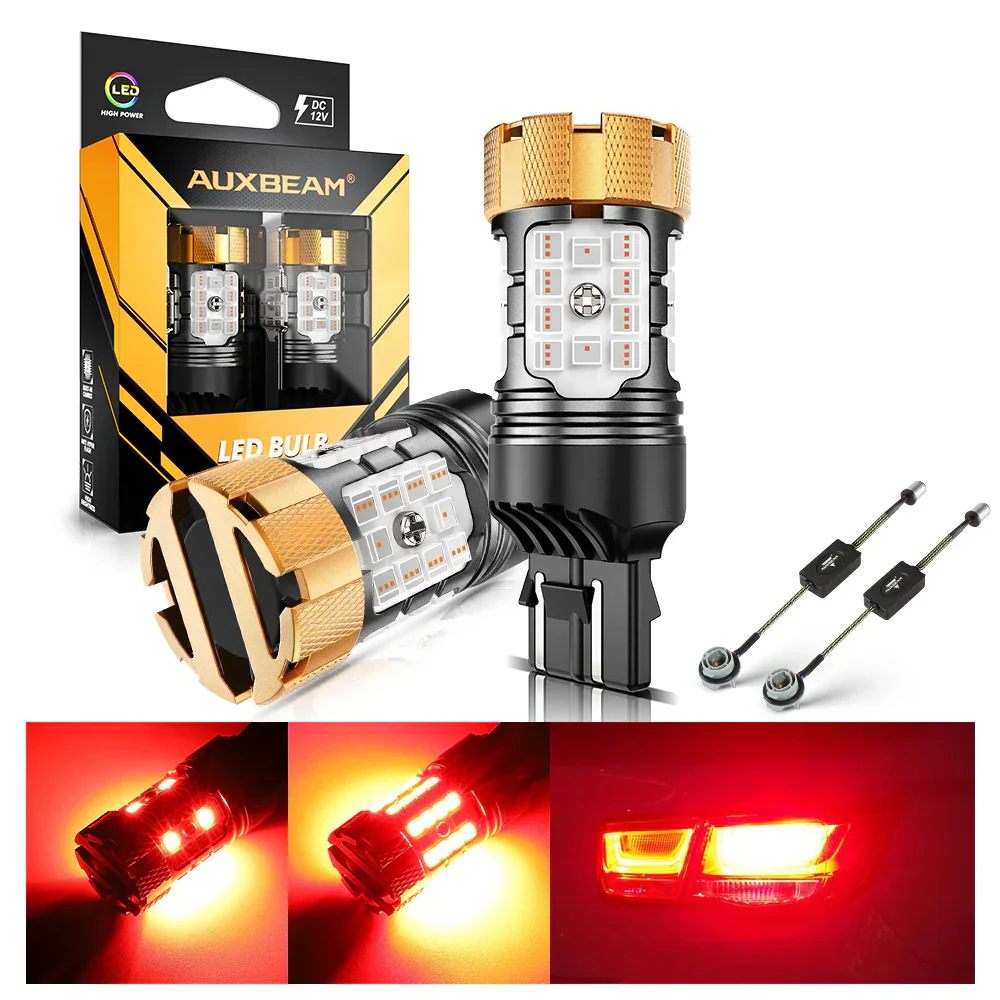 🆕T20 7443 7440 LED Brake/Tail Light Bulbs 50W 4000LM CAN-Bus Error Free Red B21-PRO Series | 2 Bulbs - Image 10