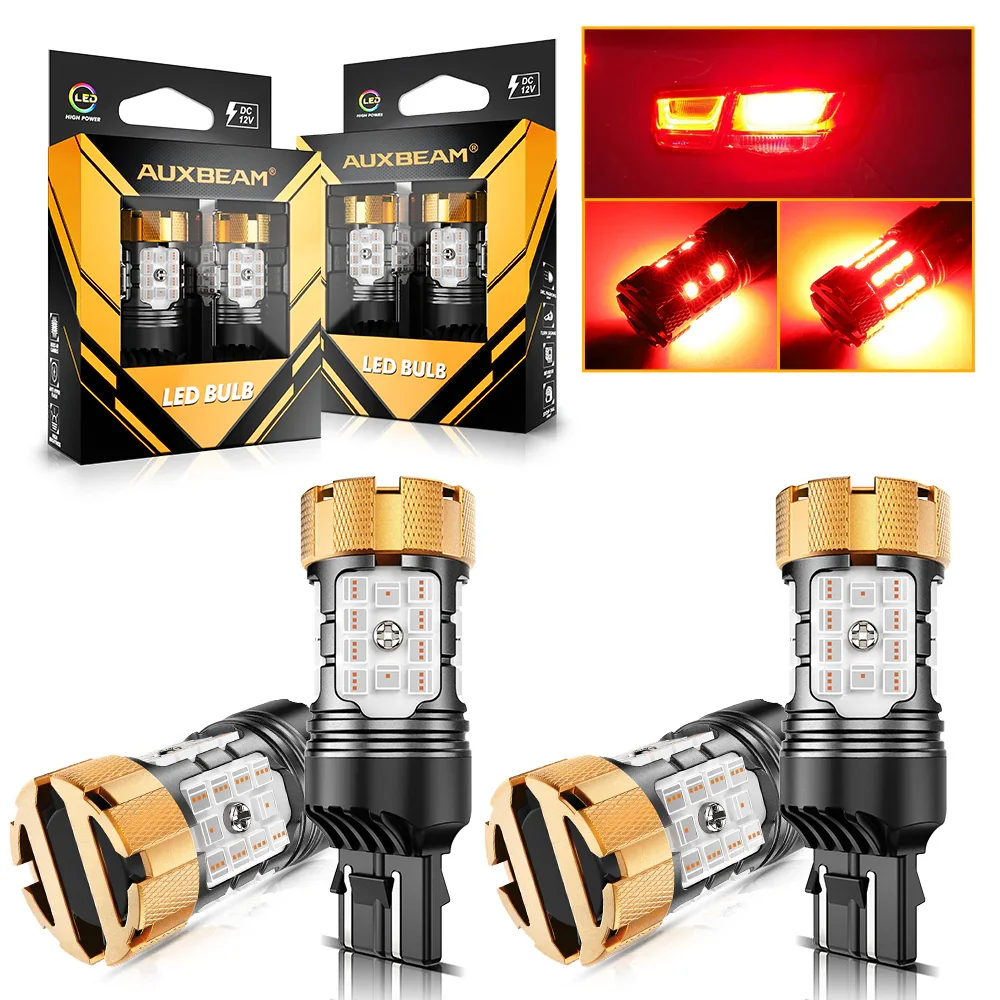 🆕T20 7443 7440 LED Brake/Tail Light Bulbs 50W 4000LM CAN-Bus Error Free Red B21-PRO Series | 2 Bulbs - Image 11