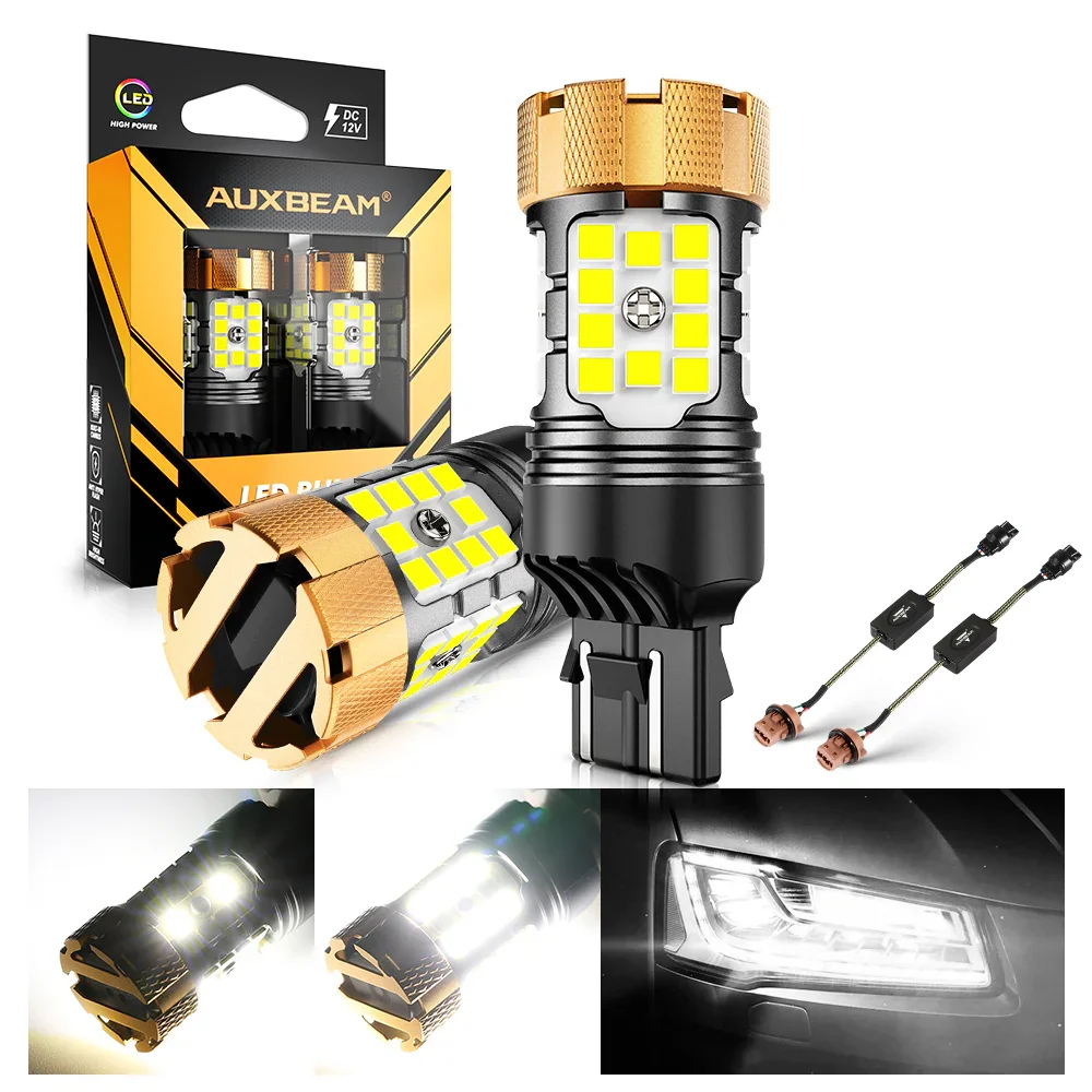 🆕T20 7443 7440 LED Backup Reverse/Turn Signal/Brake Tail Light Bulbs 50W 4000LM CAN-Bus Error Free 6500K White B21-PRO Series | 2 Bulbs - Image 11
