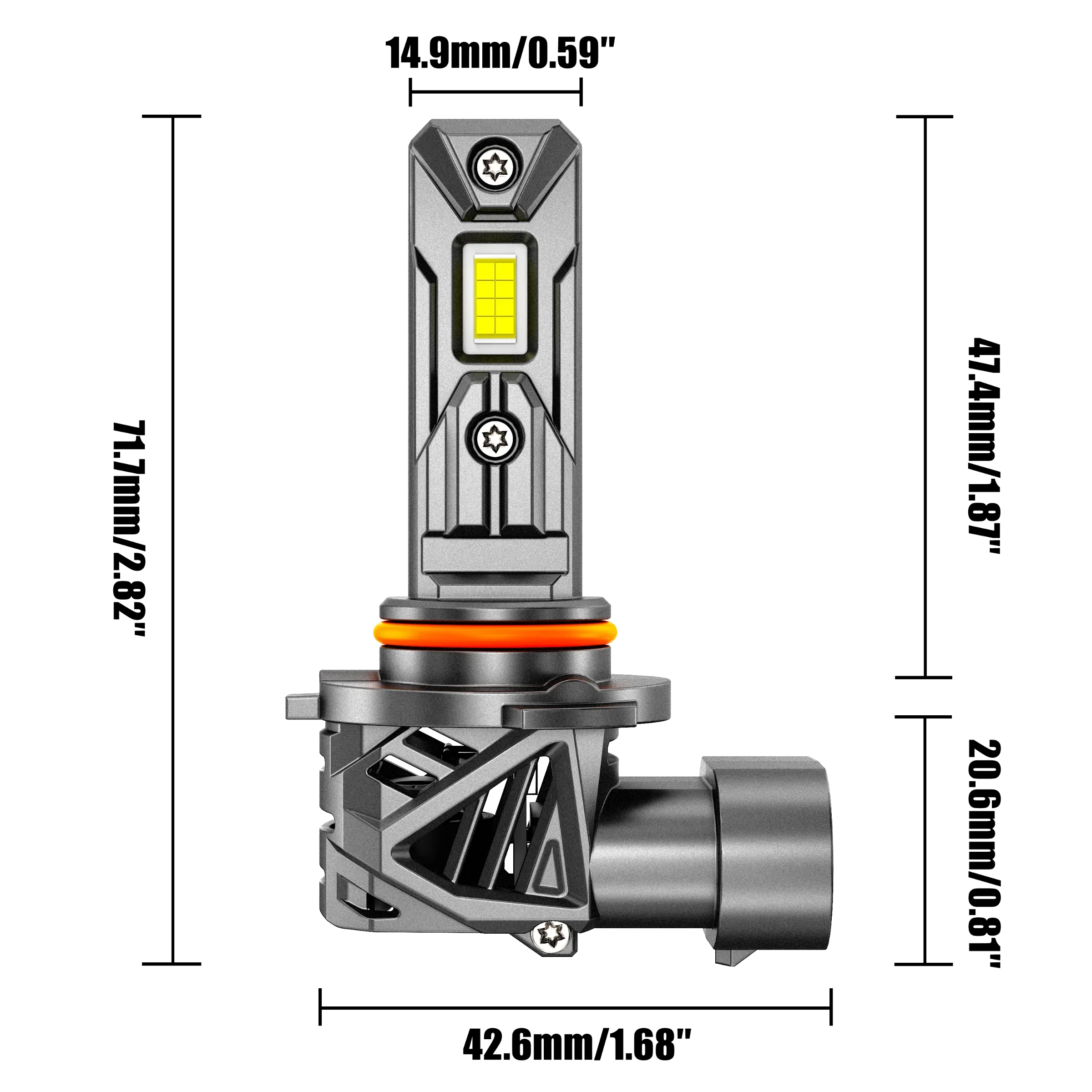 🆕9005+H11 LED Headlight Bulbs 90W 22000LM Q26S Series 1:1 Same OEM Size 6500K Cool White | 4 Bulbs - Image 7