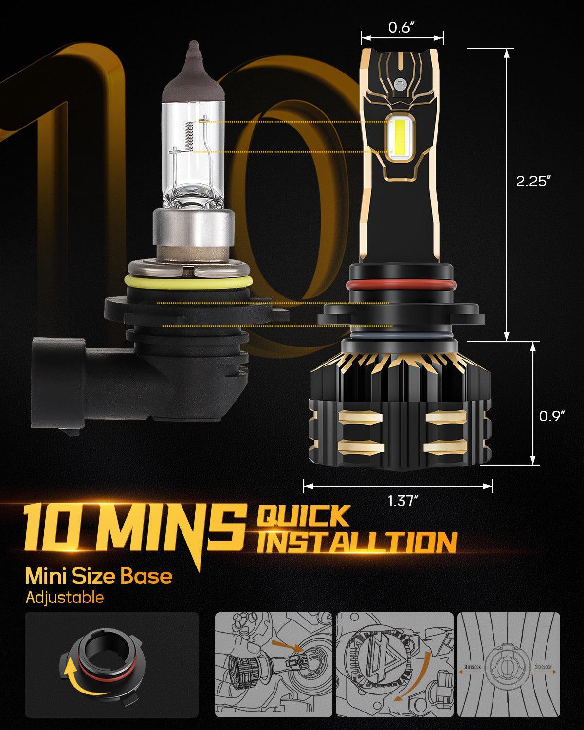 9005/HB3 LED Headlight Bulbs 120W 25000LM GX Series Brightest 6500K Cool White | 2 Bulbs - Image 11