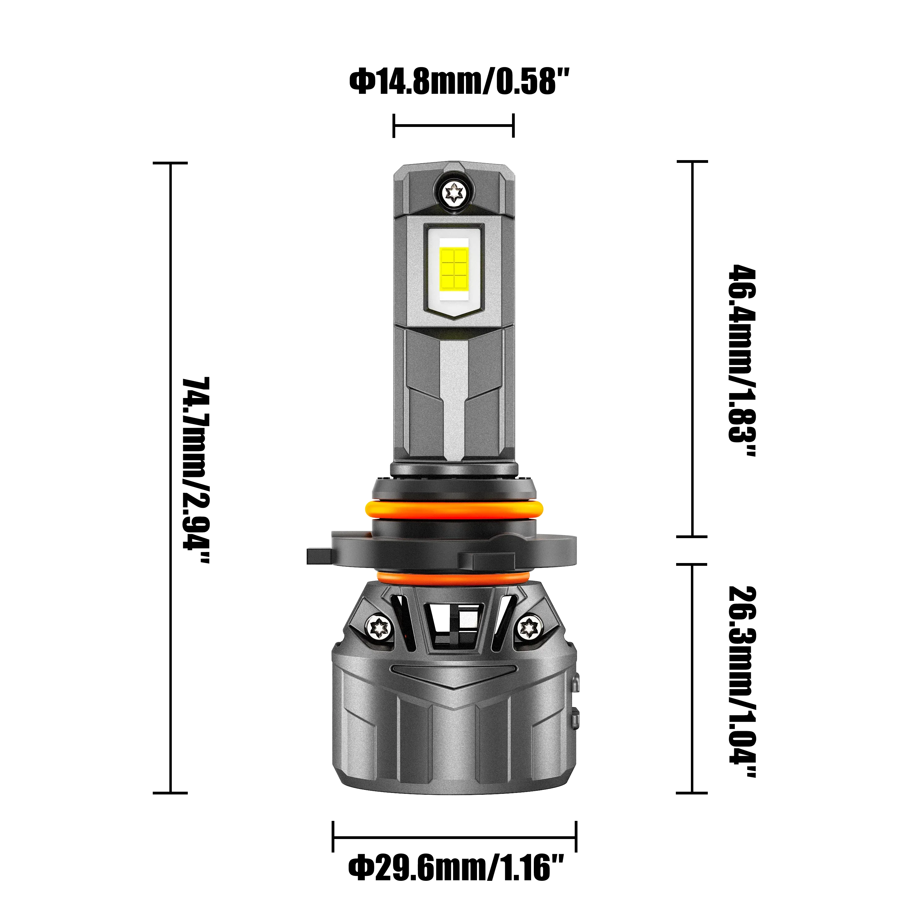 🆕9005/HB3 LED Headlight Bulbs 100W 22000LM F18 Series 1:1 Mini Size 6500K Cool White | 2 Bulbs - Image 6