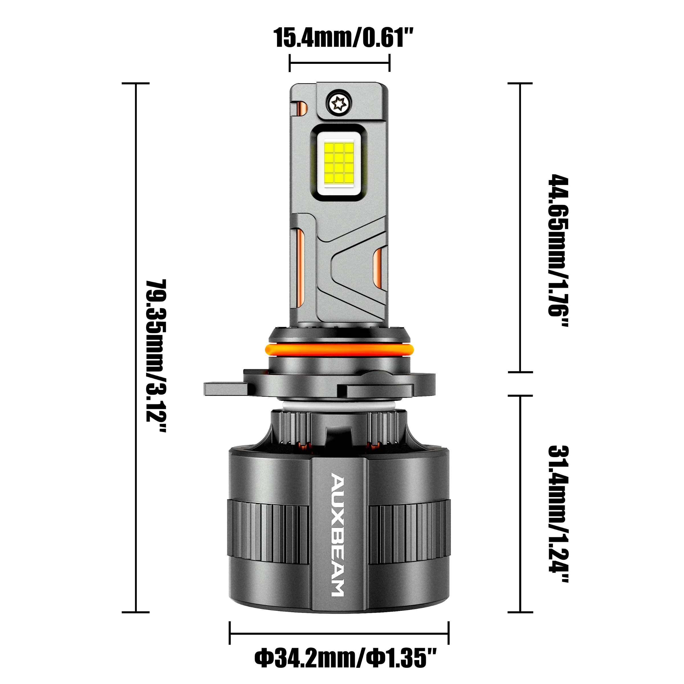 🆕9012/HIR2 LED Headlight Bulbs 130W 32000LM F35 Series Dual Compatibility 12V/24V 6500K Cool White | 2 Bulbs - Image 10