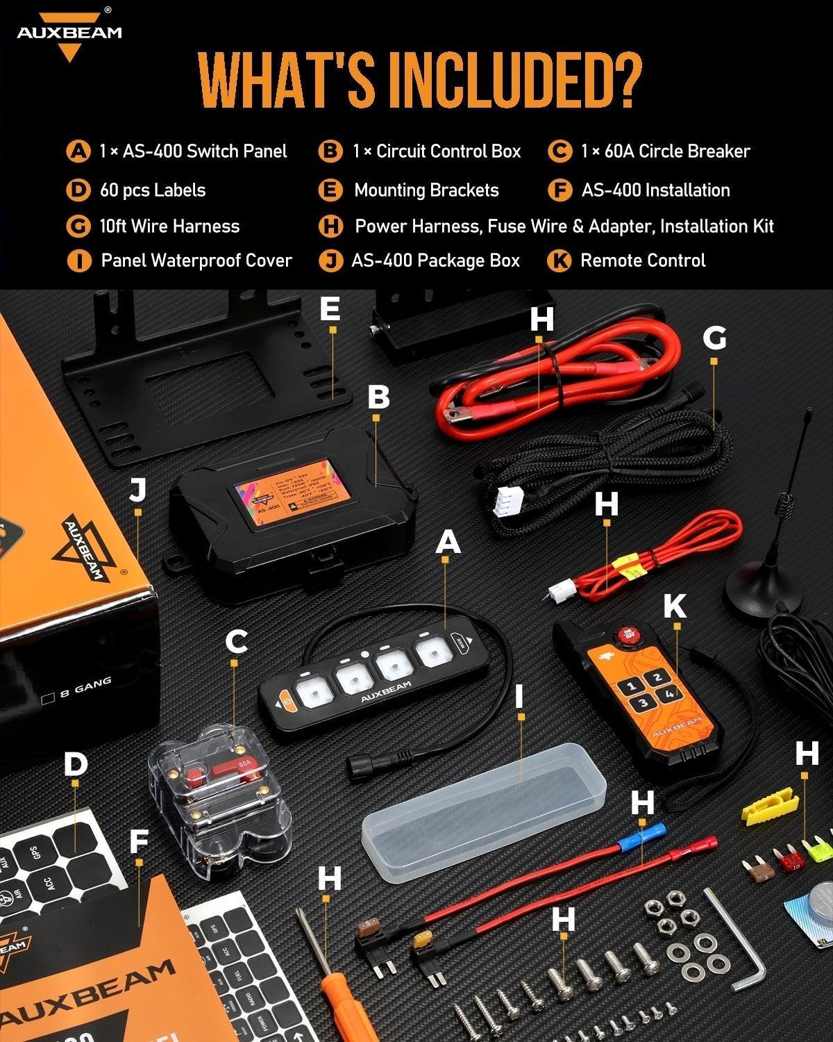 AS Series 4 Gang (AS-400) RGB Slim Switch Panel with APP&Remote Control, Toggle/ Momentary/ Pulsed Mode Supported(One-Sided Outlet) - Image 11