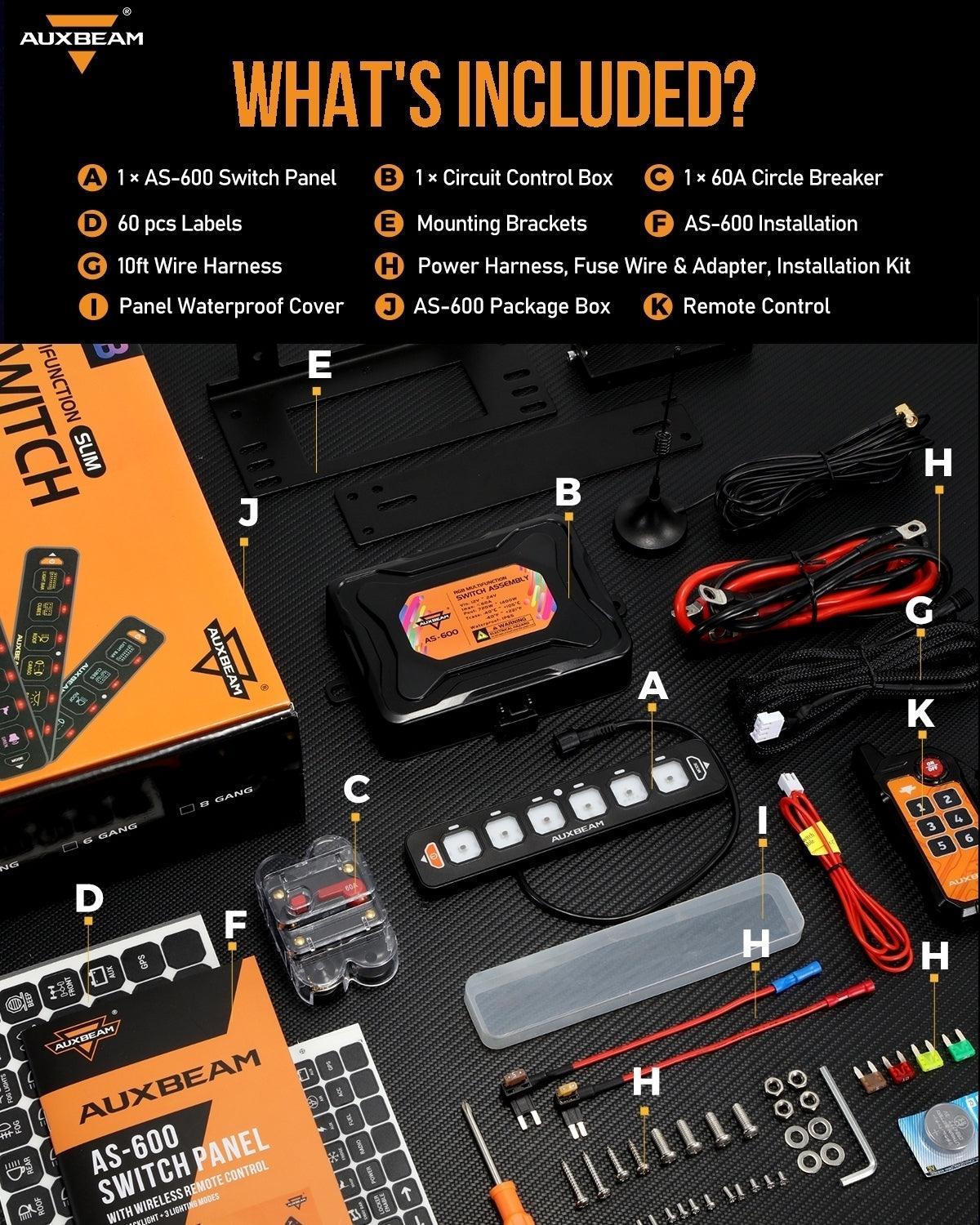AS Series 6 Gang (AS-600) RGB Slim Switch Panel with APP&Remote Control, Toggle/ Momentary/ Pulsed Mode Supported(One-Sided Outlet) - Image 11