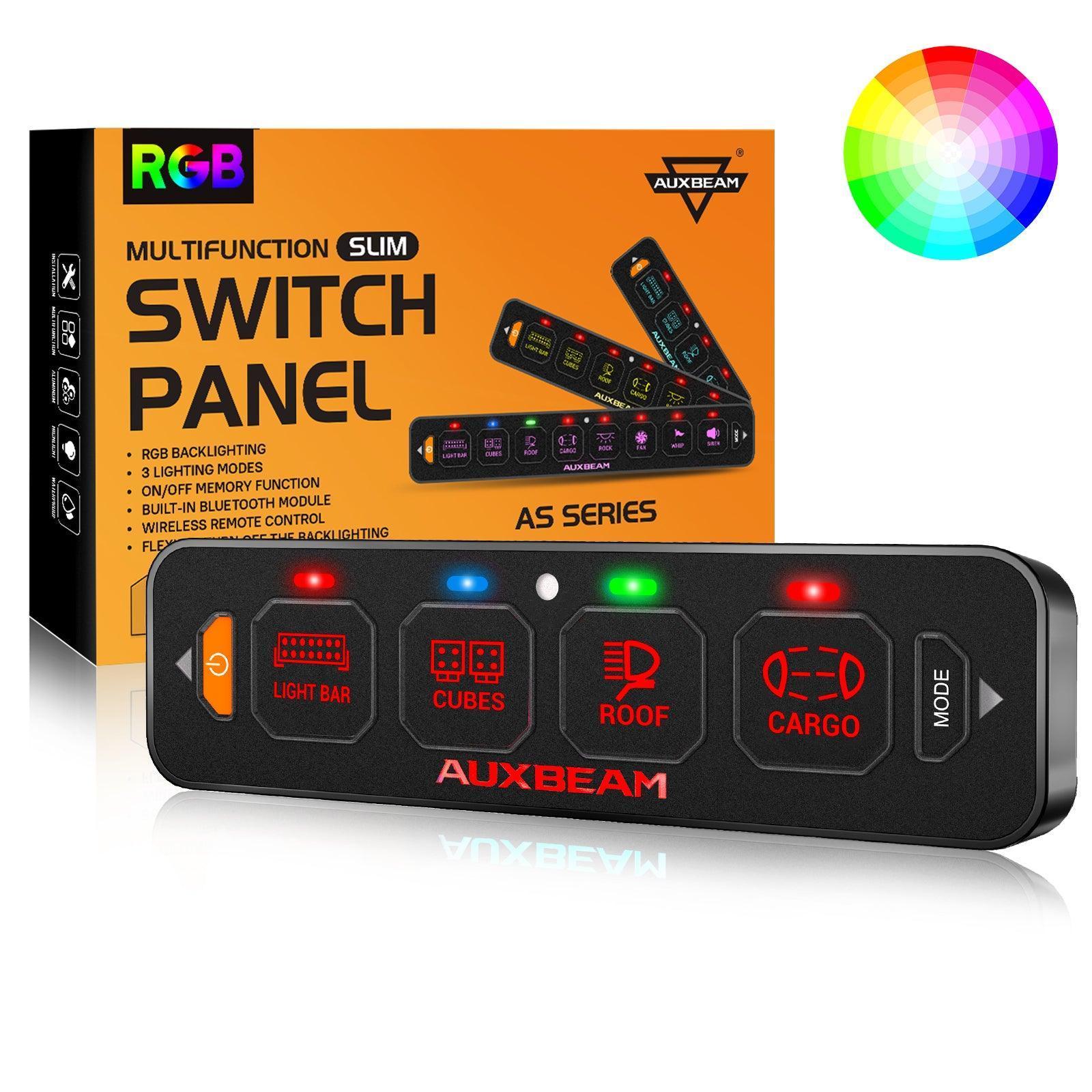 AS Series 4/6/8 Gang RGB Slim Switch Panel with APP&Remote Control, Toggle/ Momentary/ Pulsed Mode Supported(One-Sided Outlet) - Image 28