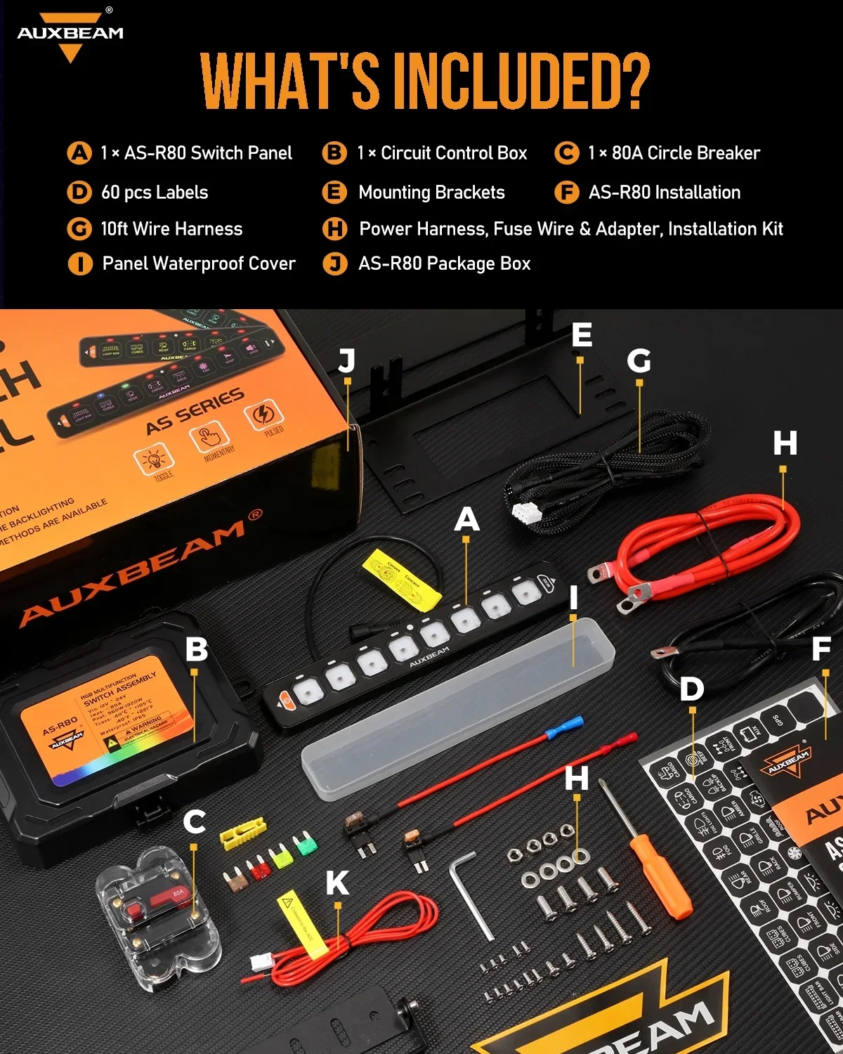 AS Series 8 Gang (AS-R80) RGB Slim Switch Panel, Toggle/ Momentary/ Pulsed Mode Supported(One-Sided Outlet) - Image 7