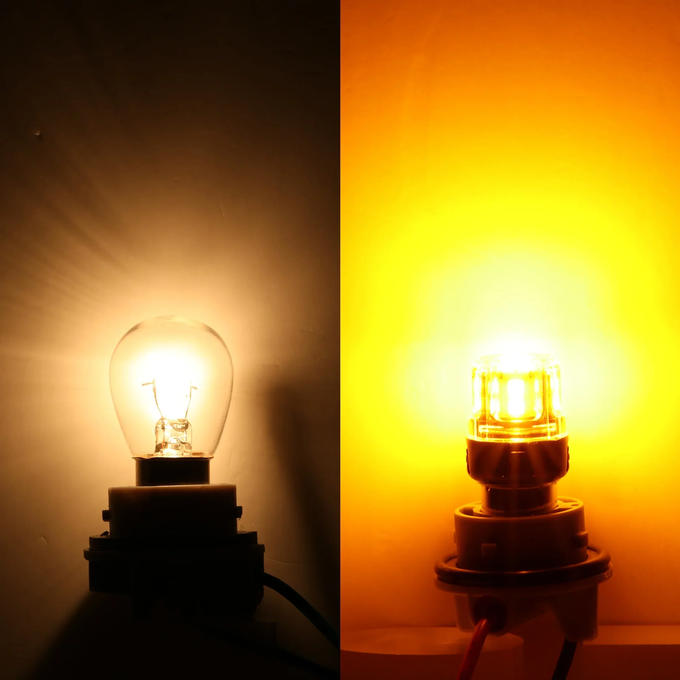 🆕BAU15S 7507 LED Turn Signal Light Rear/Front, Side Maker Light Bulbs 13W 500% High Brightness CAN-Bus Error Free 3000K Amber B52 Series |2 Bulbs - Image 3