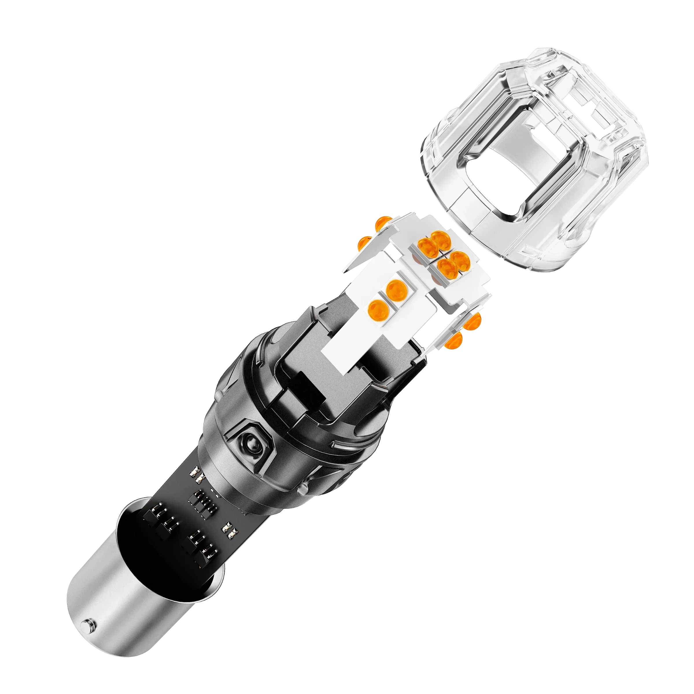 🆕BAU15S 7507 LED Turn Signal Light Rear/Front, Side Maker Light Bulbs 13W 500% High Brightness CAN-Bus Error Free 3000K Amber B52 Series |2 Bulbs - Image 7