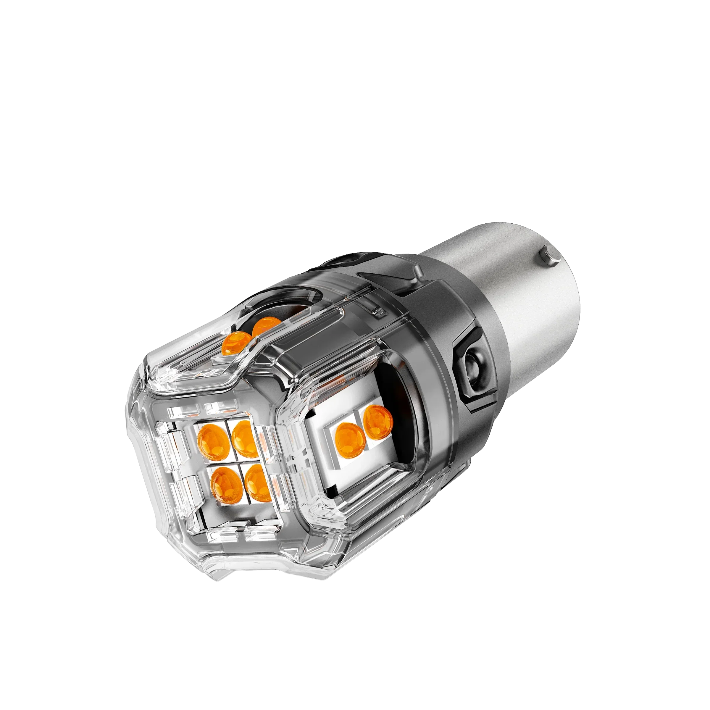 🆕BAU15S 7507 LED Turn Signal Light Rear/Front, Side Maker Light Bulbs 13W 500% High Brightness CAN-Bus Error Free 3000K Amber B52 Series |2 Bulbs - Image 8