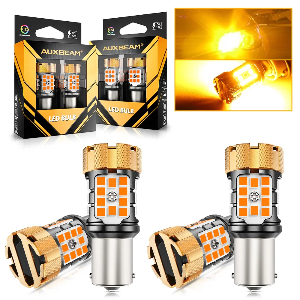 🆕BAU15S 7507 LED Turn Signal Light Rear/Front, Side Maker Light Bulbs 50W 4000LM CAN-Bus Error Free 3000K Amber B21-PRO Series |2 Bulbs - Image 10