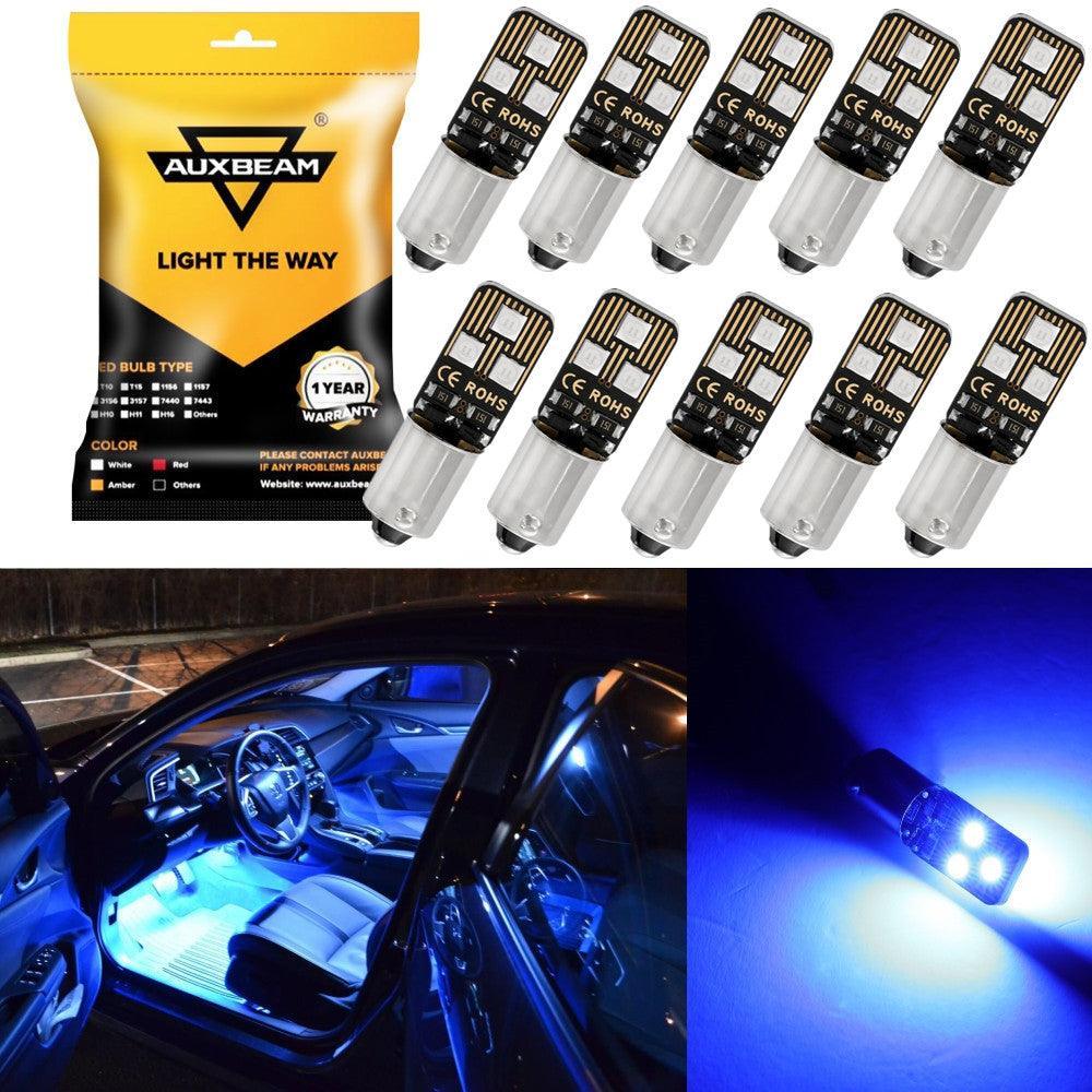 10PCS Blue Light BA9S BA9 1895 1891 53 57 LED Bulbs for Car Interior Dome Map License Plate Glove Box Light etc - Image 2