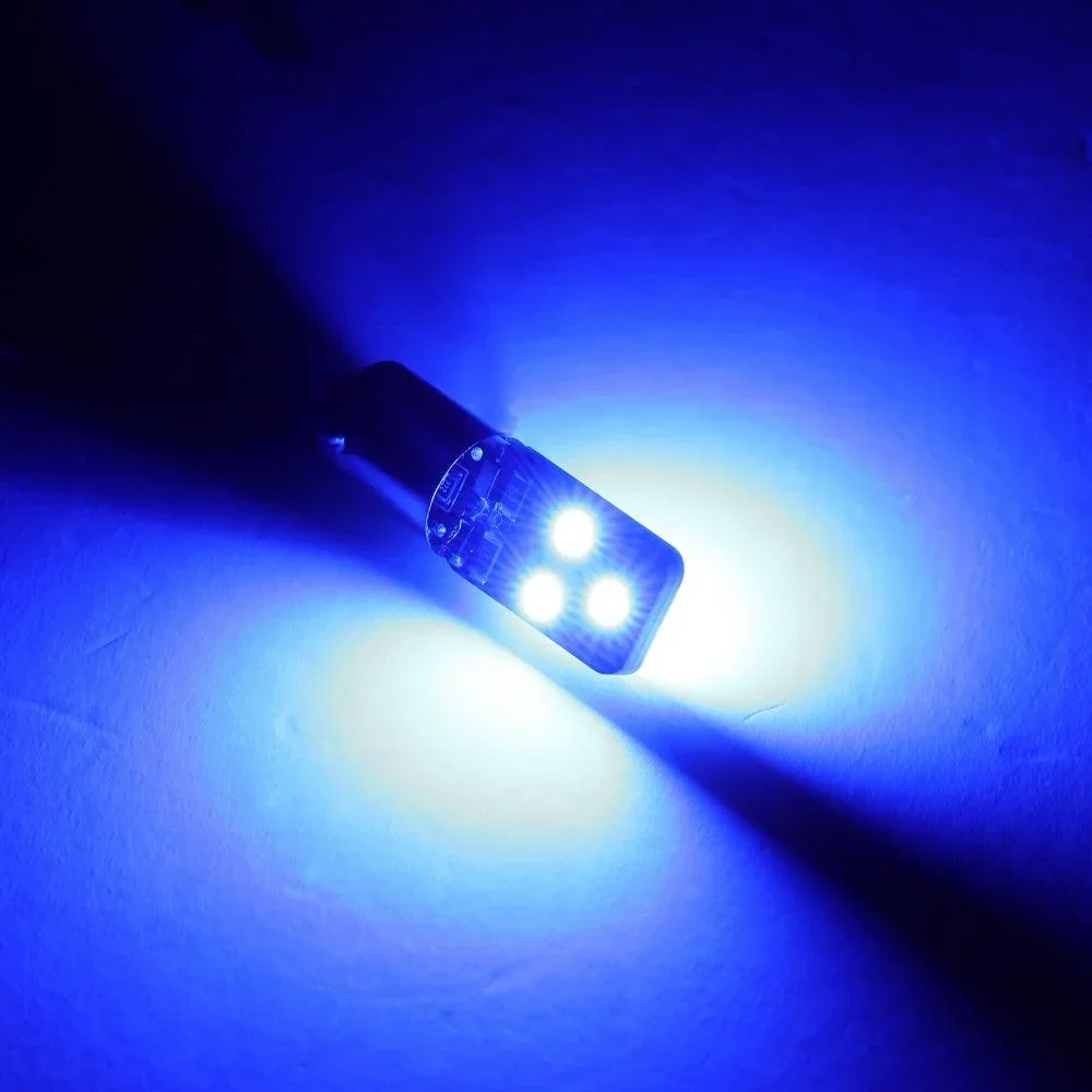 10PCS Blue Light BA9S BA9 1895 1891 53 57 LED Bulbs for Car Interior Dome Map License Plate Glove Box Light etc - Image 5