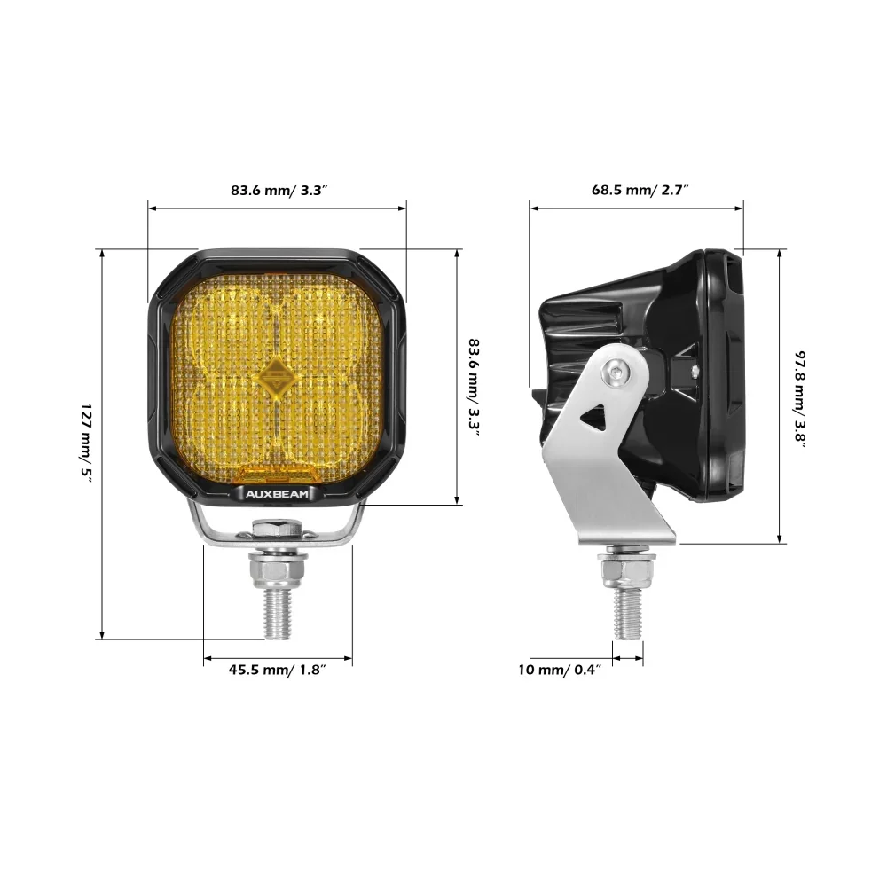Color Play Series 3 Inch 116W RGB LED Pod Lights Off Road Lights With 8 Backlight Options - Image 22