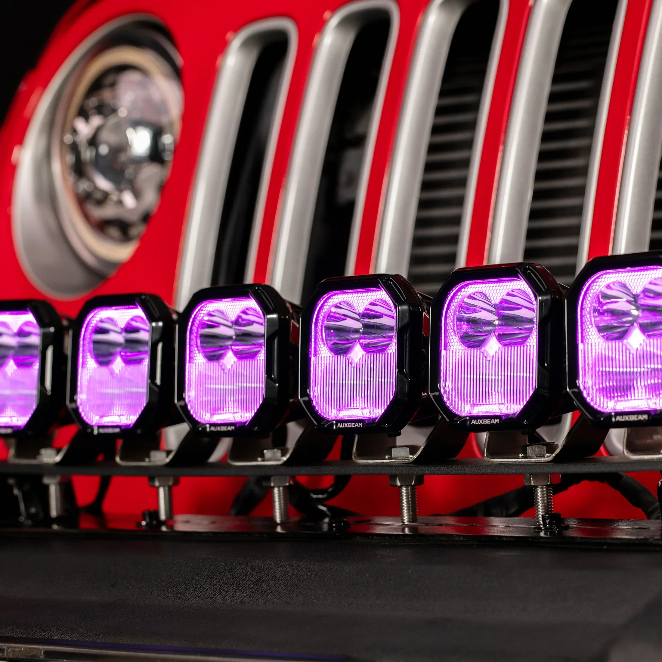 Color Play Series 3 Inch 116W RGB LED Pod Lights Off Road Lights With 8 Backlight Options - Image 6