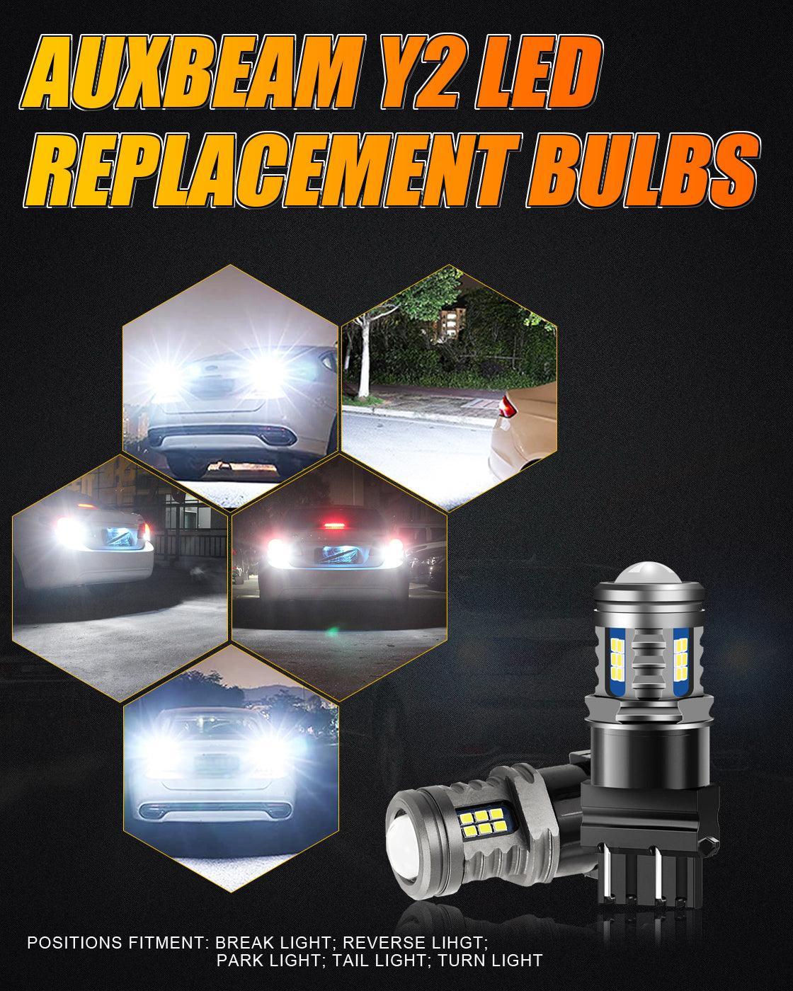 (2pcs/set) Y2 Series 3-Sides Cool White LED Brake/Turn Single/Back-up/Side Maker/DRL - Image 6