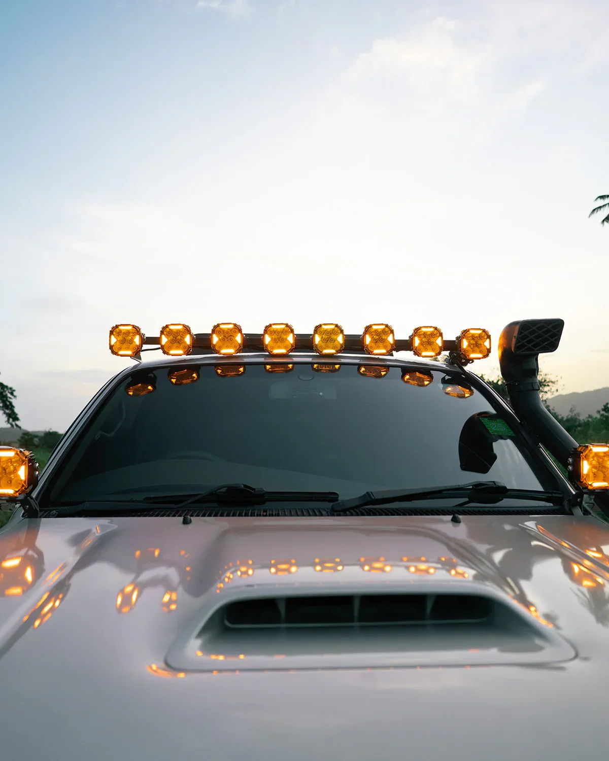 CUBE-Z Series 4 Inch Combo LED Pod Lights Off Road Lights with White DRL & Amber Turn Signal Lights - Image 7
