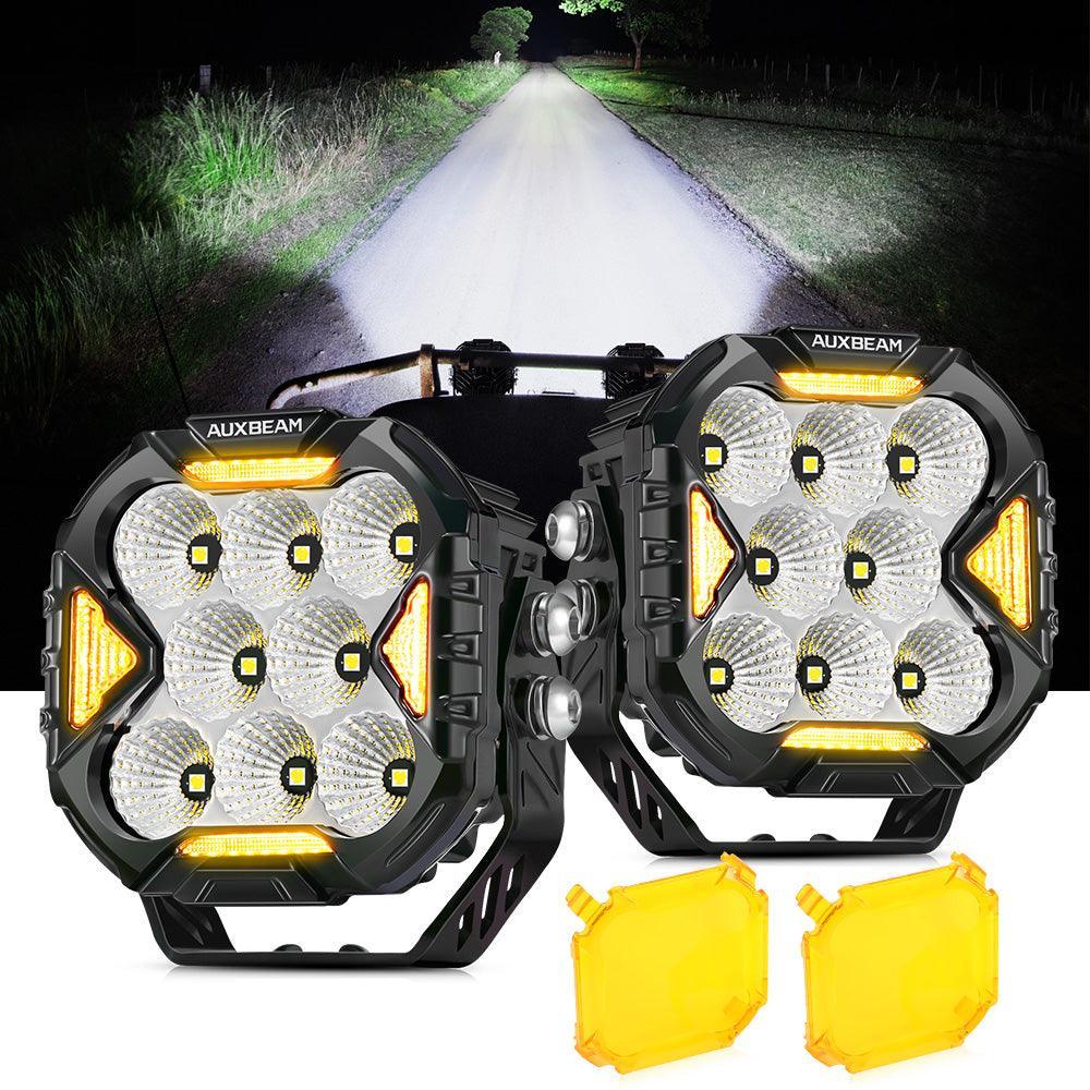 CUBE-Z Series 4 Inch LED Pod Lights Off Road Lights with White DRL & Amber Turn Signal Lights - Image 18