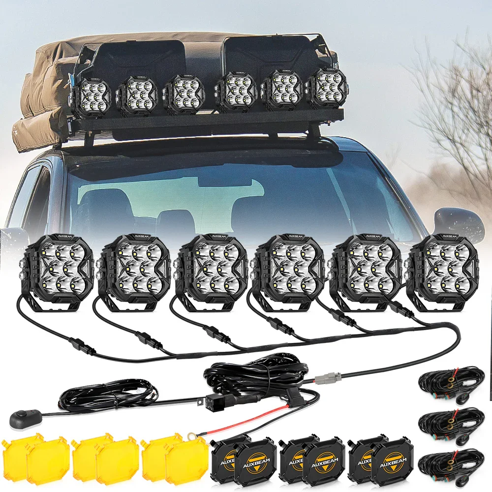 CUBE-Z Series 4 Inch LED Pod Lights Off Road Lights with White DRL & Amber Turn Signal Lights - Image 37