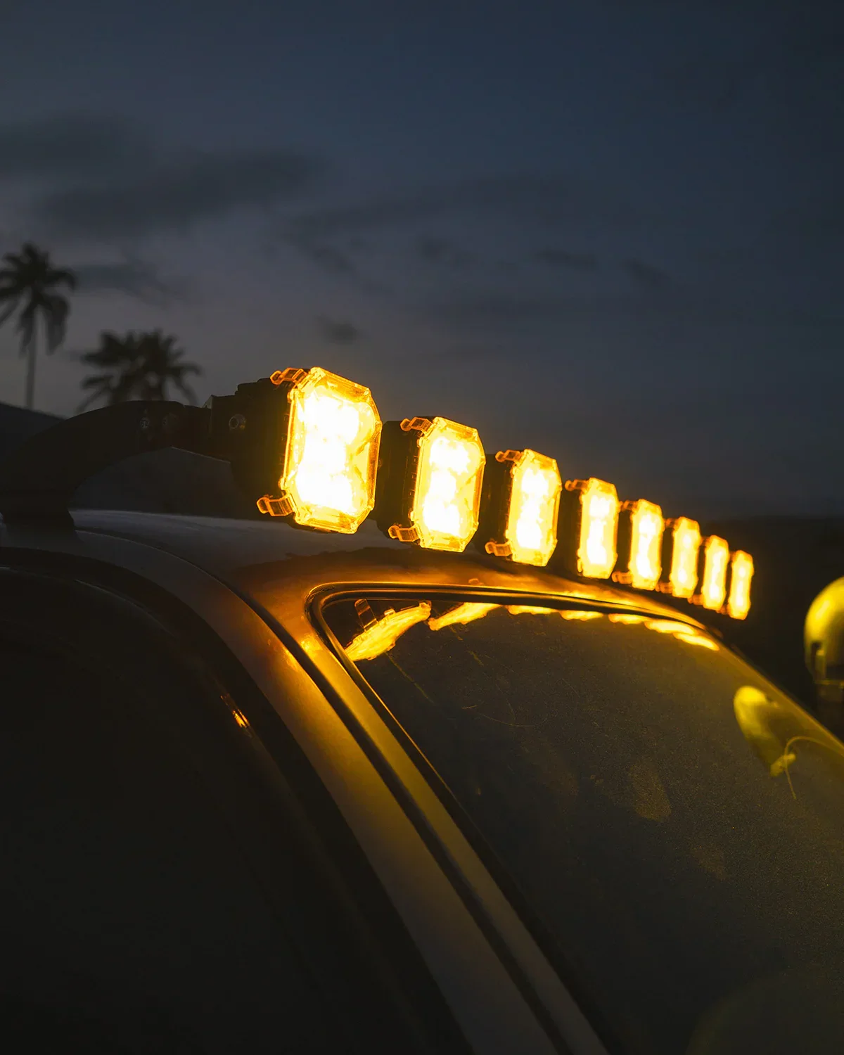 CUBE-Z Series 4 Inch Combo LED Pod Lights Off Road Lights with White DRL & Amber Turn Signal Lights - Image 5