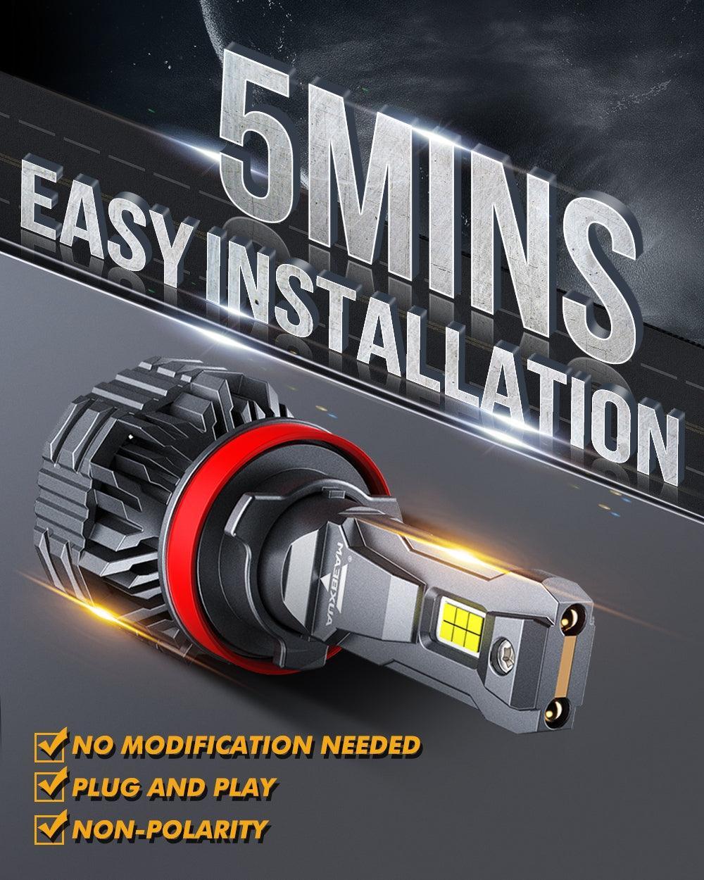 High Brightness F22 Series 24000LM 110W LED Headlight Bulbs 6500K Cool White - Image 4