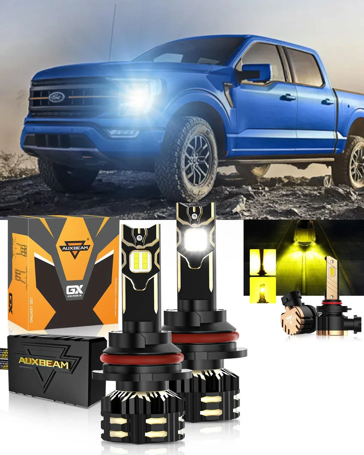 For 2000-2003 Ford F-150 9007 LED Headlight Bulbs Bundle - Image 13