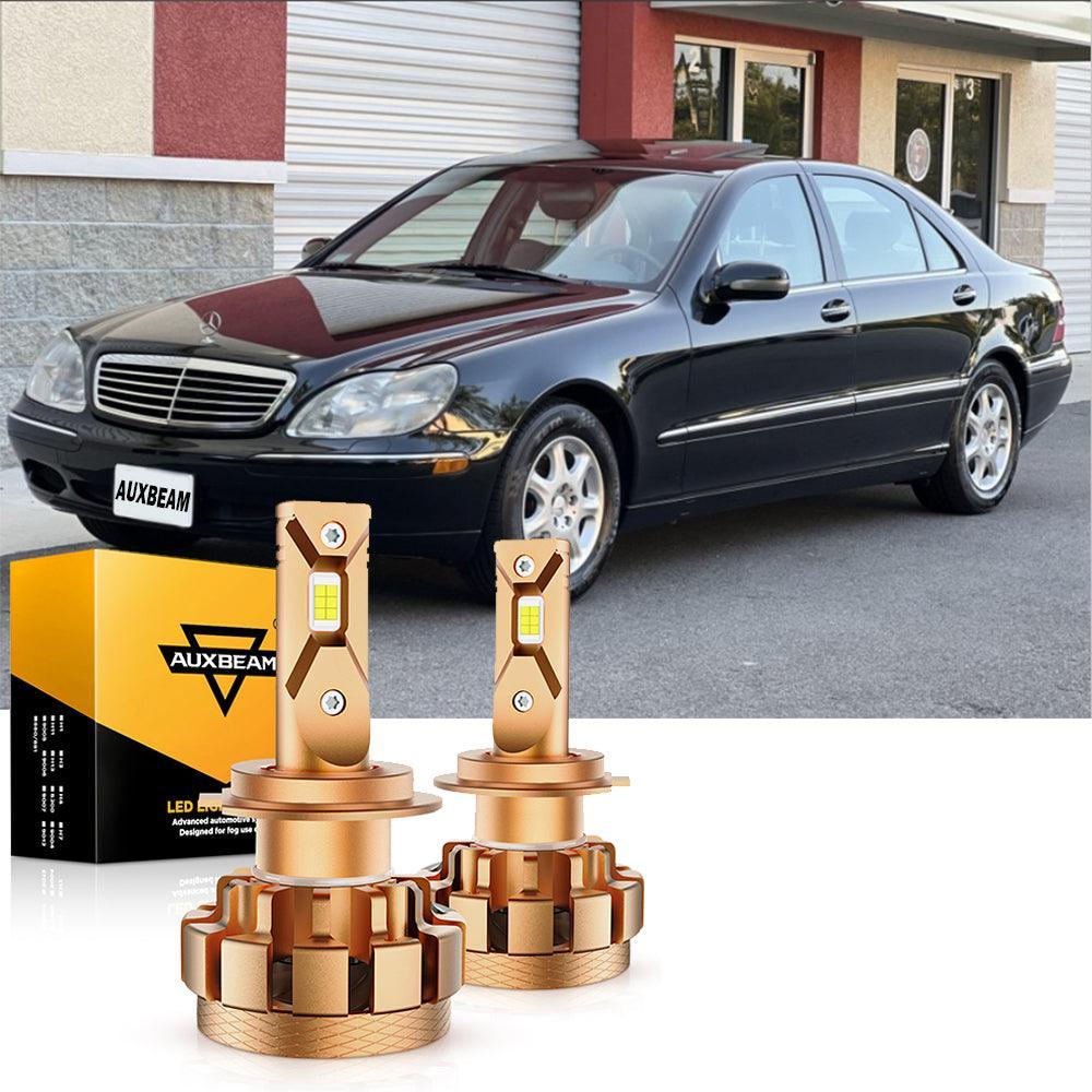 For 2000-2006 Mercedes-Benz S500 with HID headlamps LED Light Bulbs High Low Beam Bundle - Image 2