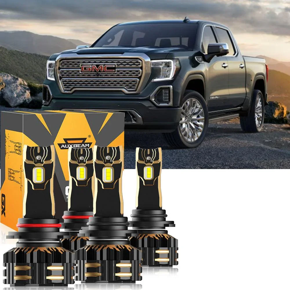 For 2001-2002 GMC Sierra 1500 HD 9005 9006 LED Headlight Bulbs Bundle - Image 11