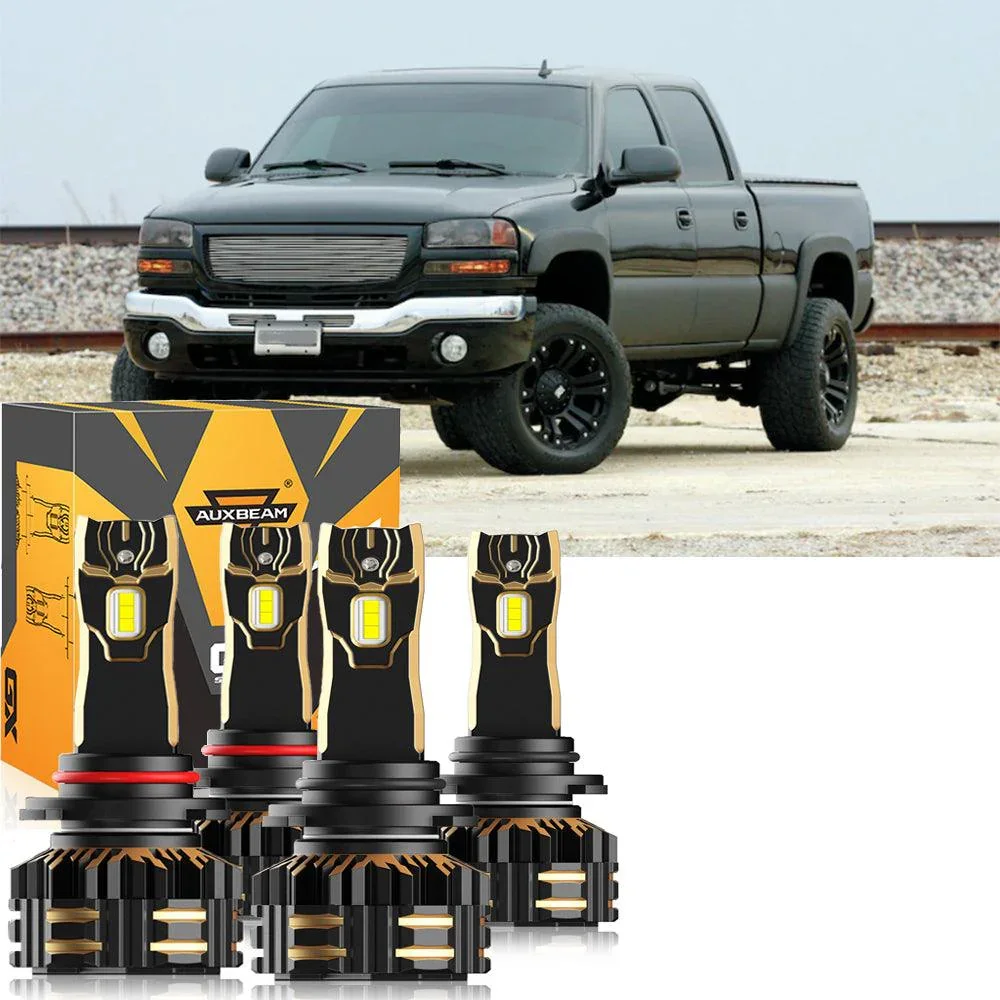 For 2001-2002 GMC Sierra 2500 HD 9005 9006 LED Headlight Bulbs Bundle - Image 11