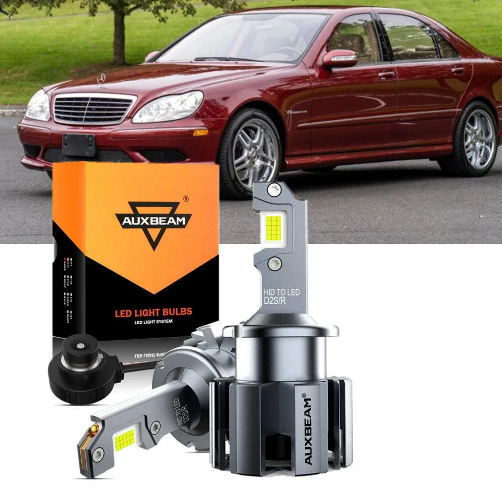 For 2001-2006 Mercedes-Benz S55 AMG with HID headlamps LED Light Bulbs High Low Beam Bundle - Image 16