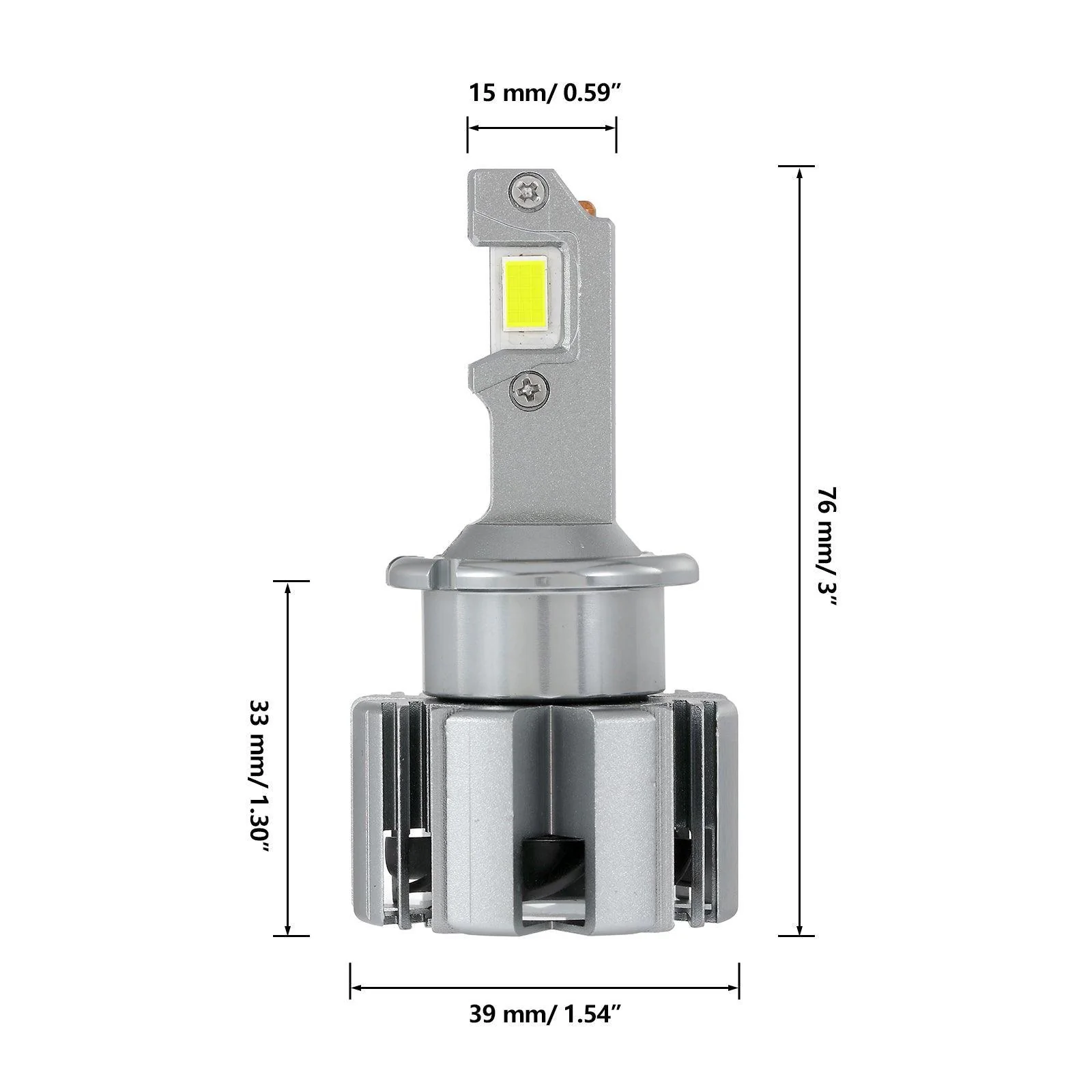 For 2005-2009 Mercedes-Benz SLR McLaren with HID headlamps LED Light Bulbs High Low Beam Bundle - Image 12