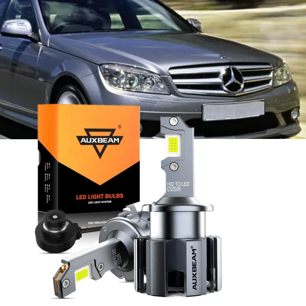 For 2006-2007 Mercedes-Benz C350 with HID headlamps LED Light Bulbs High Low Beam Bundle - Image 15