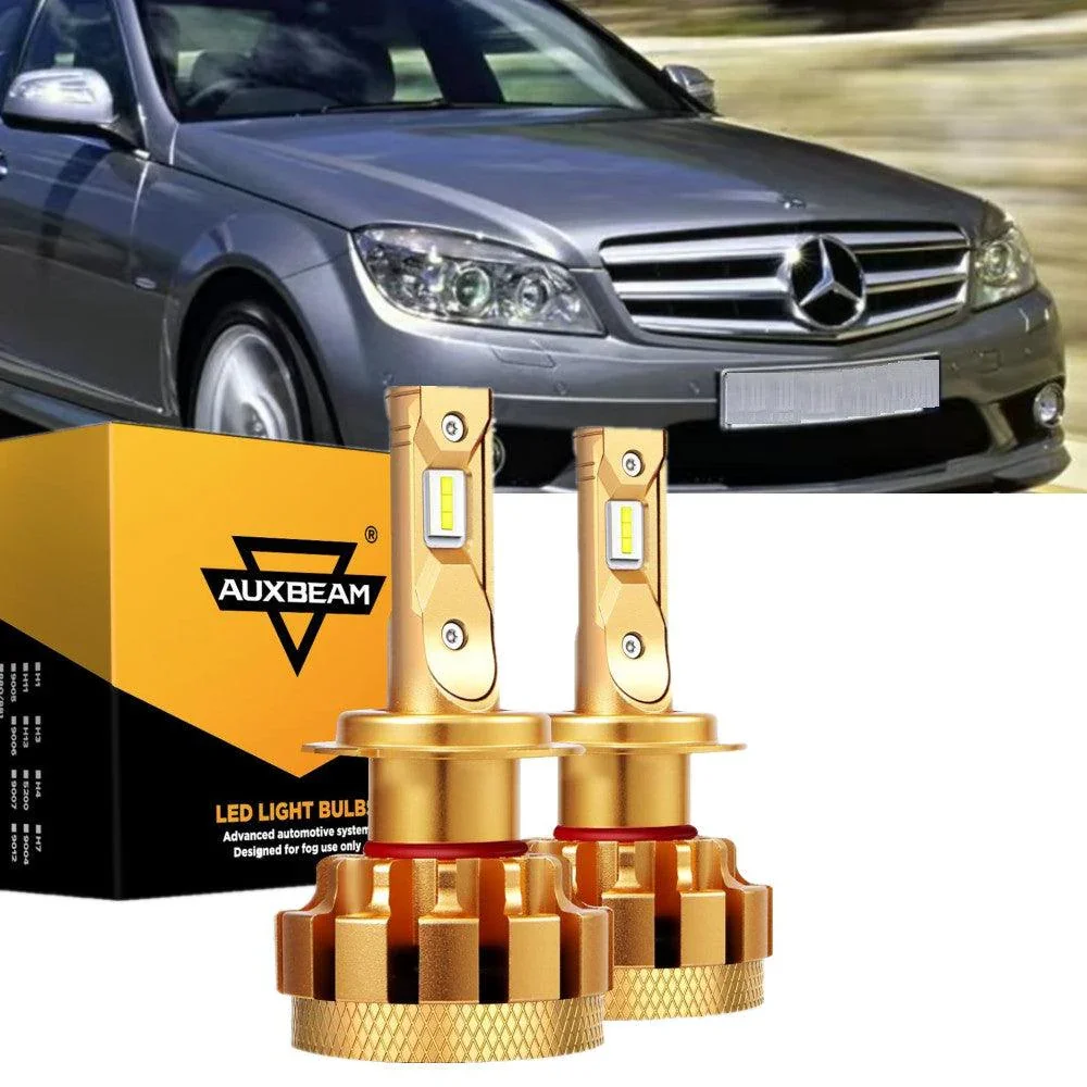 For 2006-2007 Mercedes-Benz C350 with HID headlamps LED Light Bulbs High Low Beam Bundle - Image 16