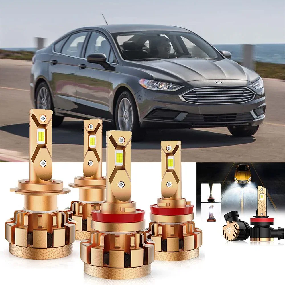 For 2006-2017 Ford Fusion F-16 Plus Series Built-in Canbus Automotive Grade 14000LM LED Light Bulbs High Low Beam Bundle - Image 19