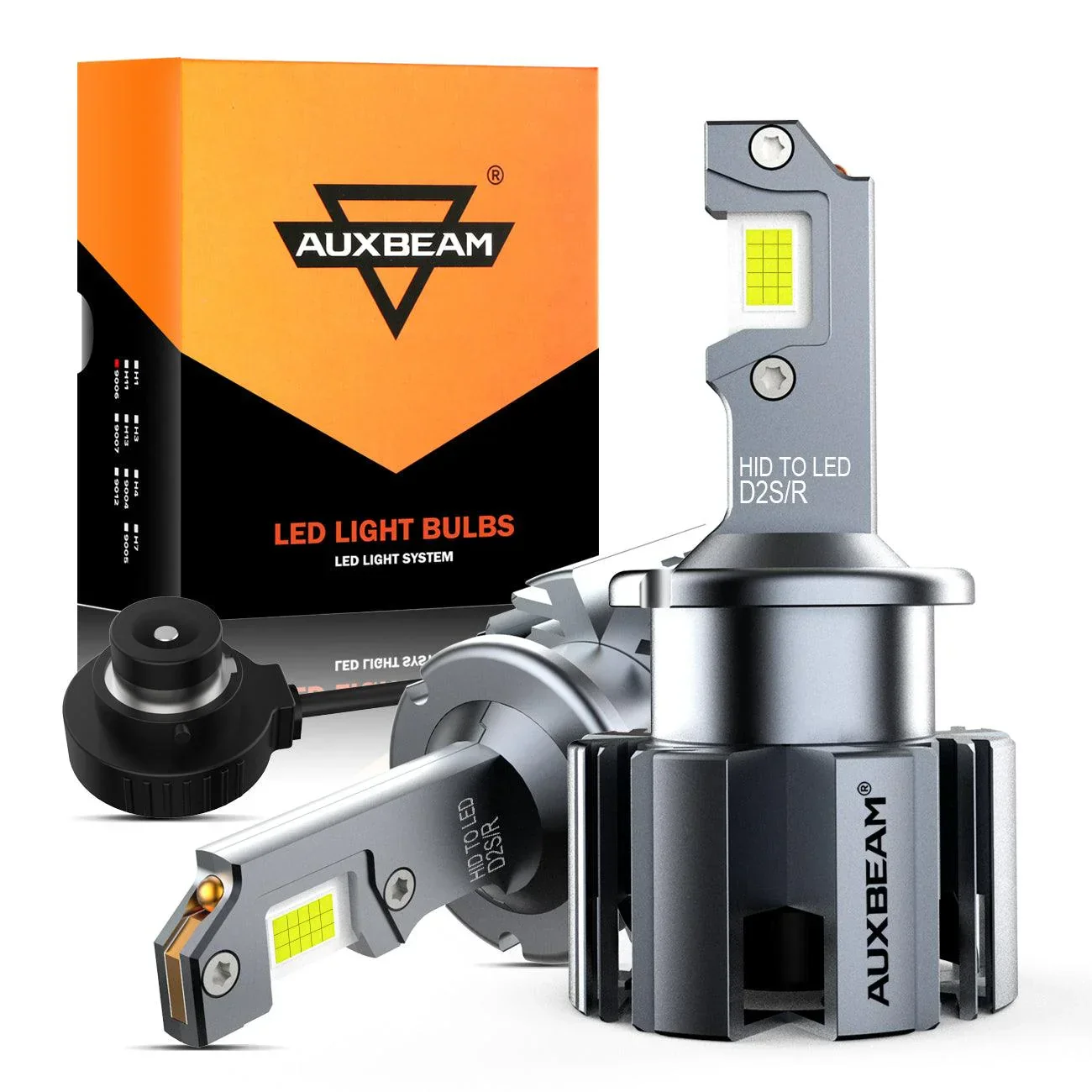 For 2006 Mercedes-Benz CLS500 with HID headlamps LED Light Bulbs High Low Beam Bundle - Image 9