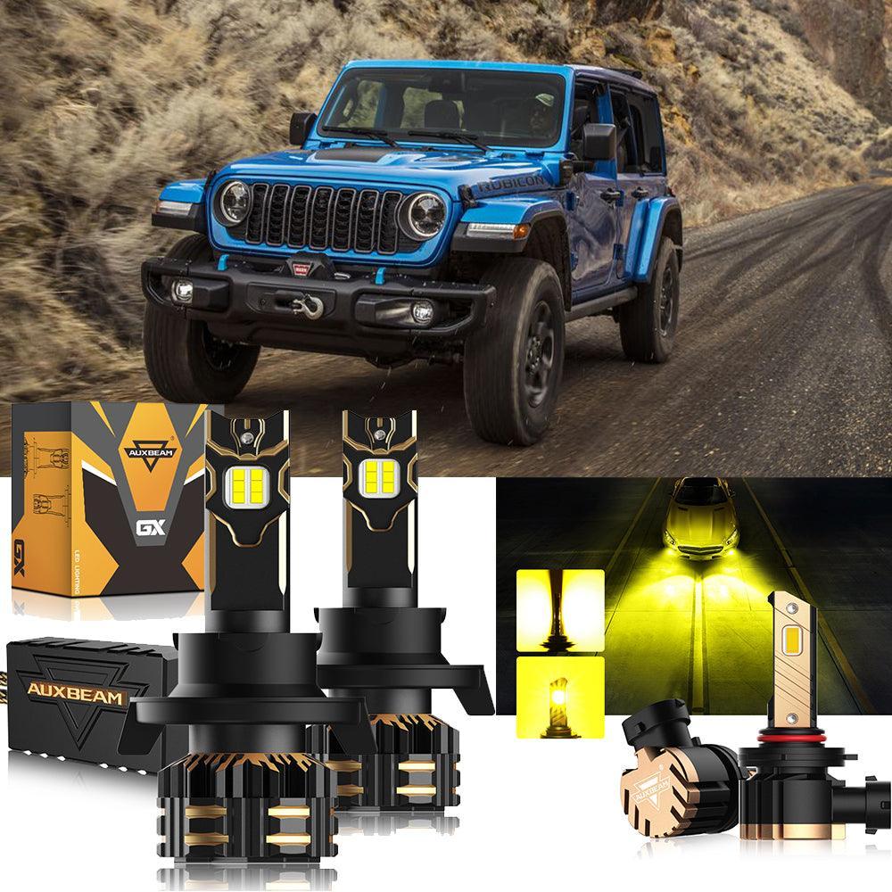 For 2007-2009 Jeep Wrangler H13 LED Headlight Bulbs - Image 11