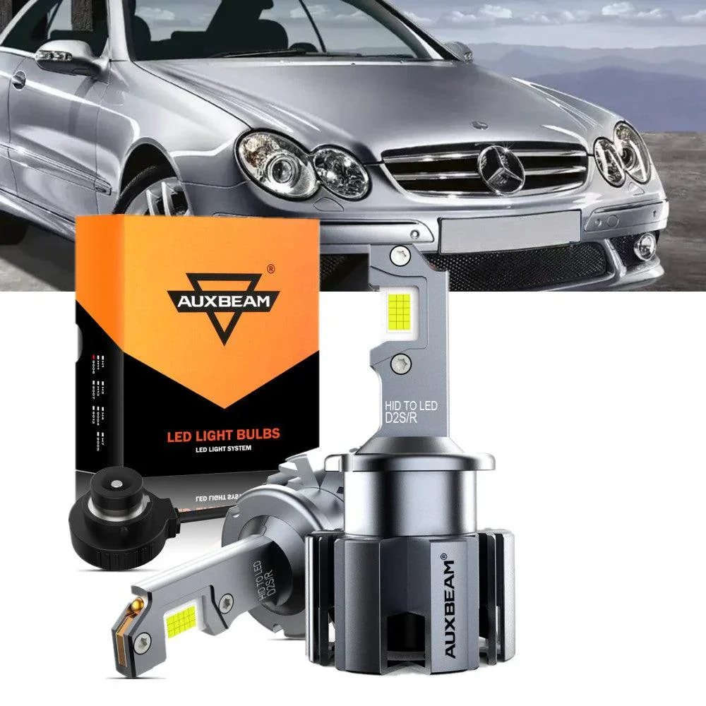 For 2007-2009 Mercedes-Benz CLK550 with HID headlamps LED Light Bulbs High Low Beam Bundle - Image 16