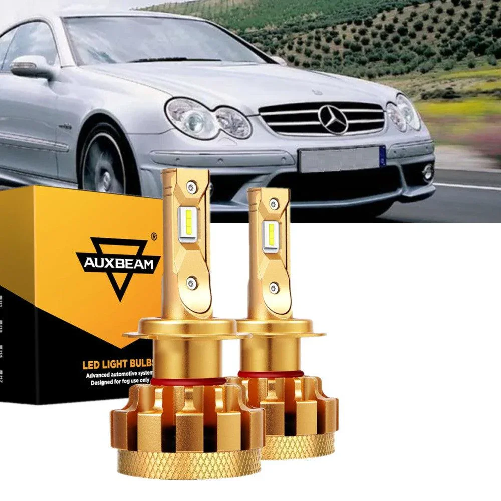 For 2007-2009 Mercedes-Benz CLK63 AMG with HID headlamps LED Light Bulbs High Low Beam Bundle - Image 16