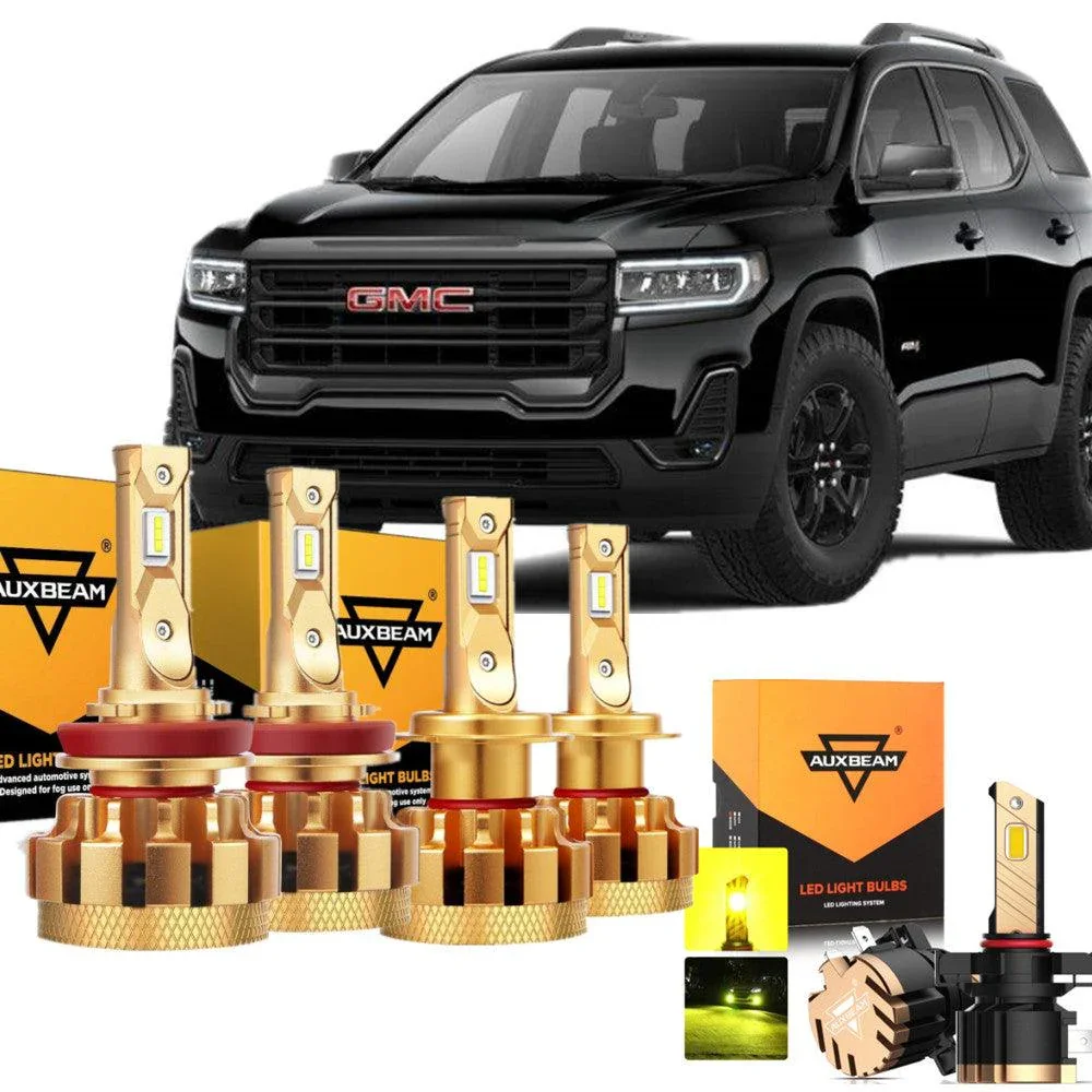 For 2007-2012 GMC Acadia F-16 Plus Series Built-in Canbus Automotive Grade 14000LM LED Light Bulbs High Low Beam Bundle - Image 2