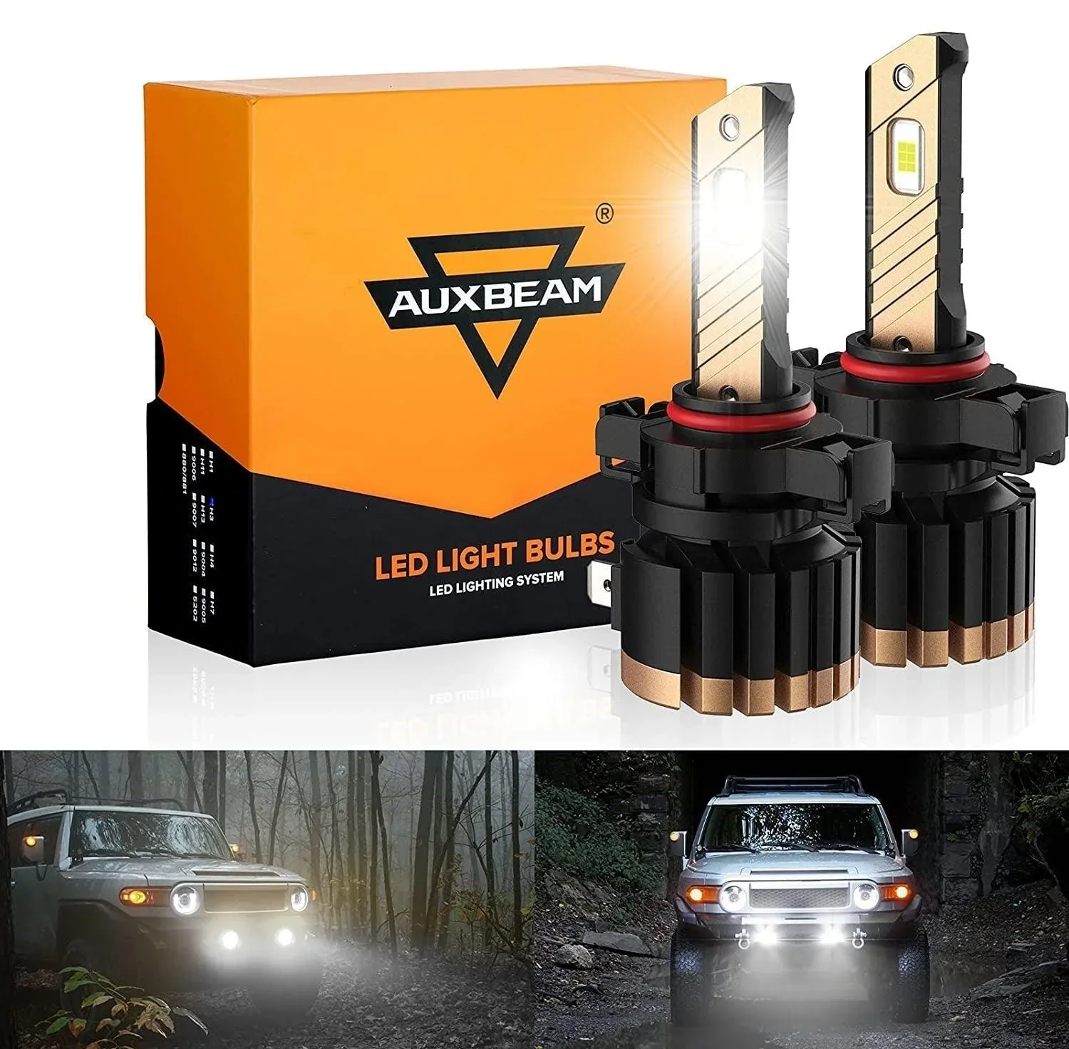 For 2007-2014 GMC Sierra 3500 HD F-16 Plus Series Built-in Canbus Automotive Grade 14000LM LED Light Bulbs High Low Beam Bundle - Image 12