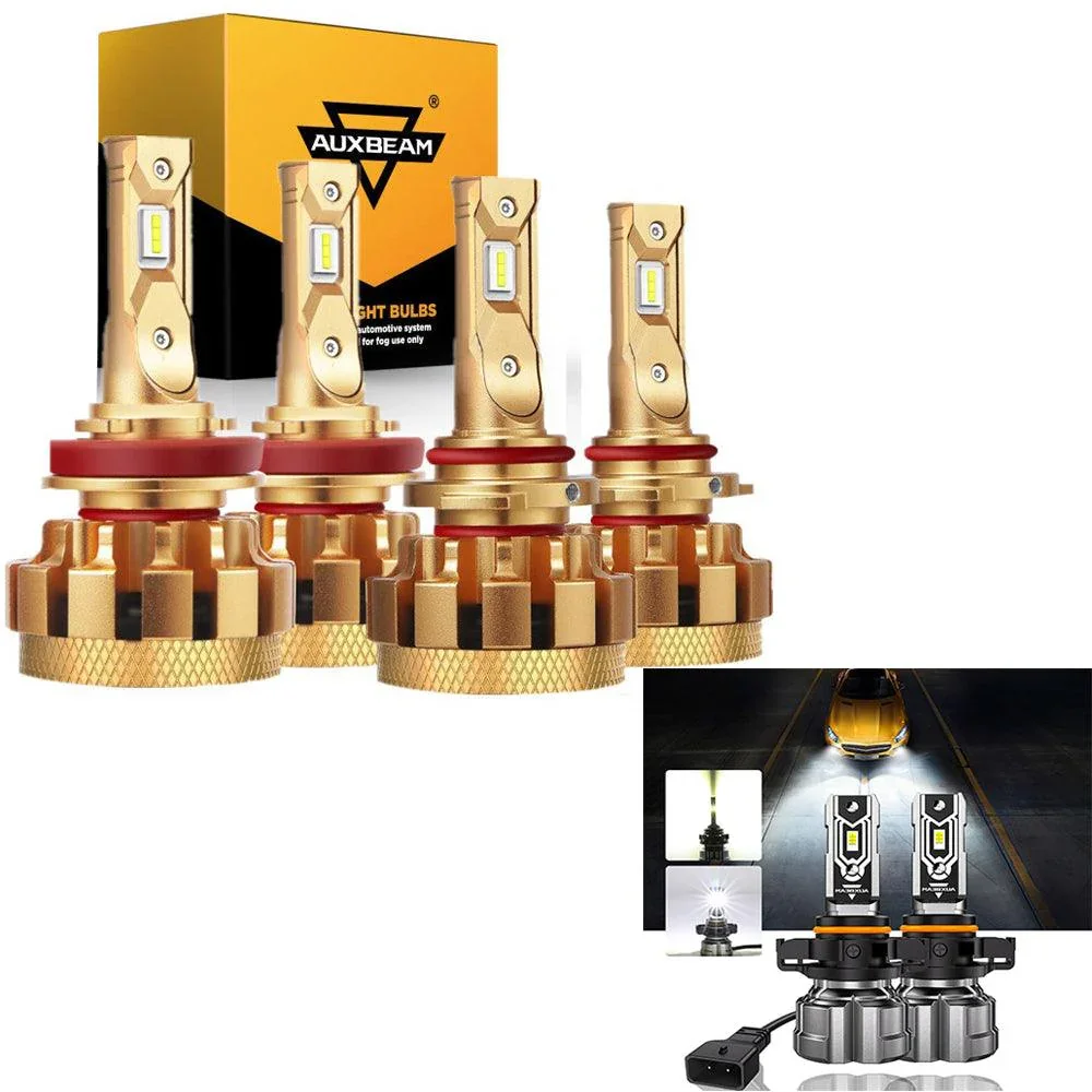 For 2007-2014 GMC Sierra 3500 HD F-16 Plus Series Built-in Canbus Automotive Grade 14000LM LED Light Bulbs High Low Beam Bundle - Image 13
