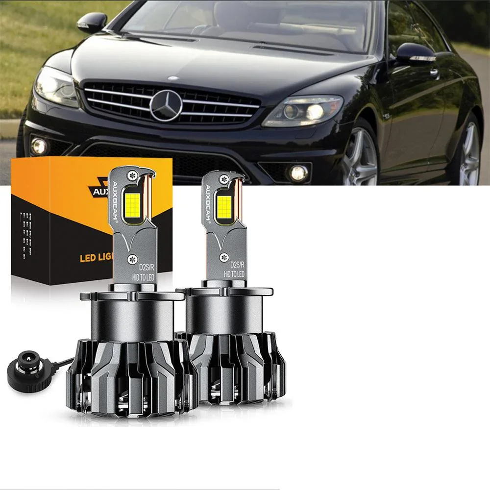For 2008-2009 Mercedes-Benz CL63 AMG with HID headlamps LED Light Bulbs High Low Beam Bundle - Image 10