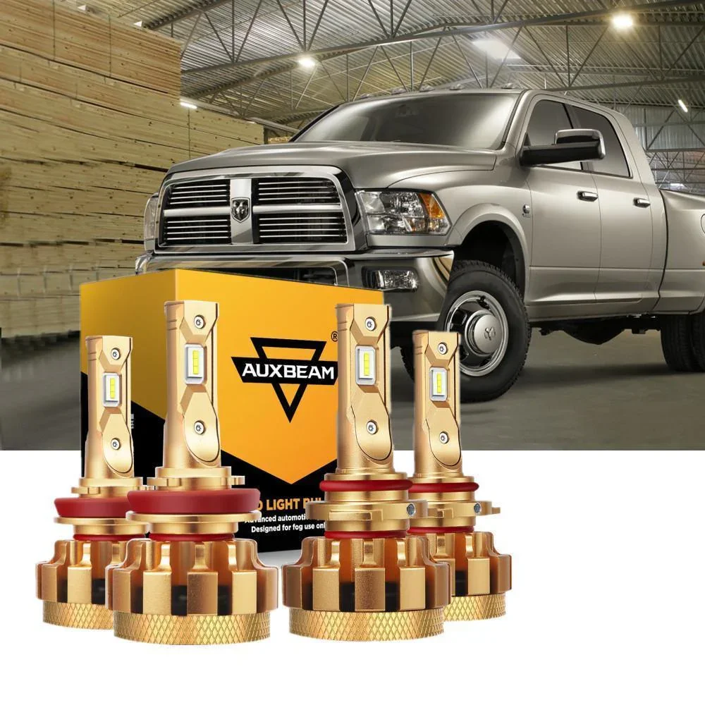 For 2009-2010 Dodge Ram 3500(with 4 headlamps) F-16 Plus Series Built-in Canbus Automotive Grade 14000LM LED Light Bulbs High Low Beam Bundle - Image 10