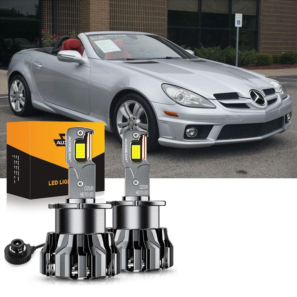 For 2009-2011 Mercedes-Benz SLK300 with HID headlamps LED Light Bulbs High Low Beam Bundle - Image 10