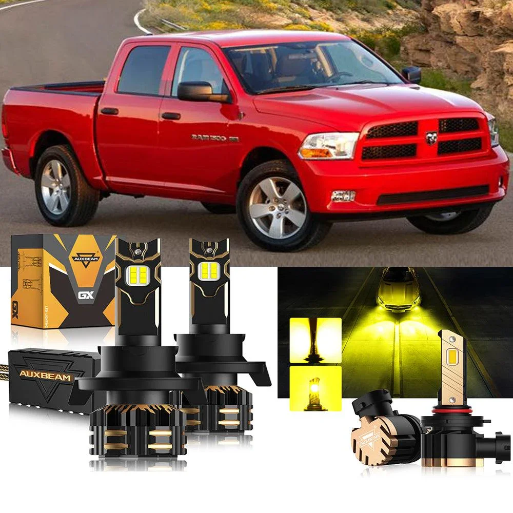 For 2011-2012 Ram 1500 (with 2 headlamps) H13 LED Headlight Bulbs Bundle - Image 11