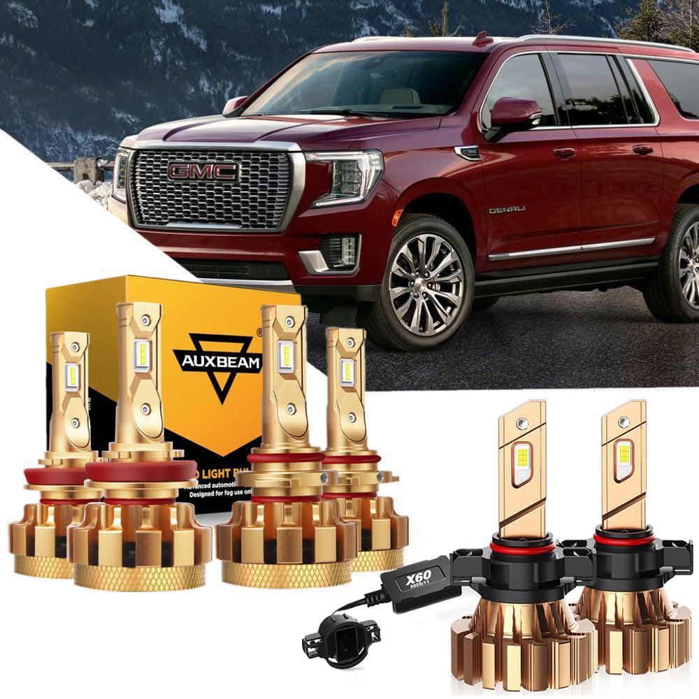 For 2015 2016 GMC Yukon(with halogen lamps) F-16 Plus Series Built-in Canbus Automotive Grade 14000LM LED Light Bulbs High Low Beam Bundle - Image 15