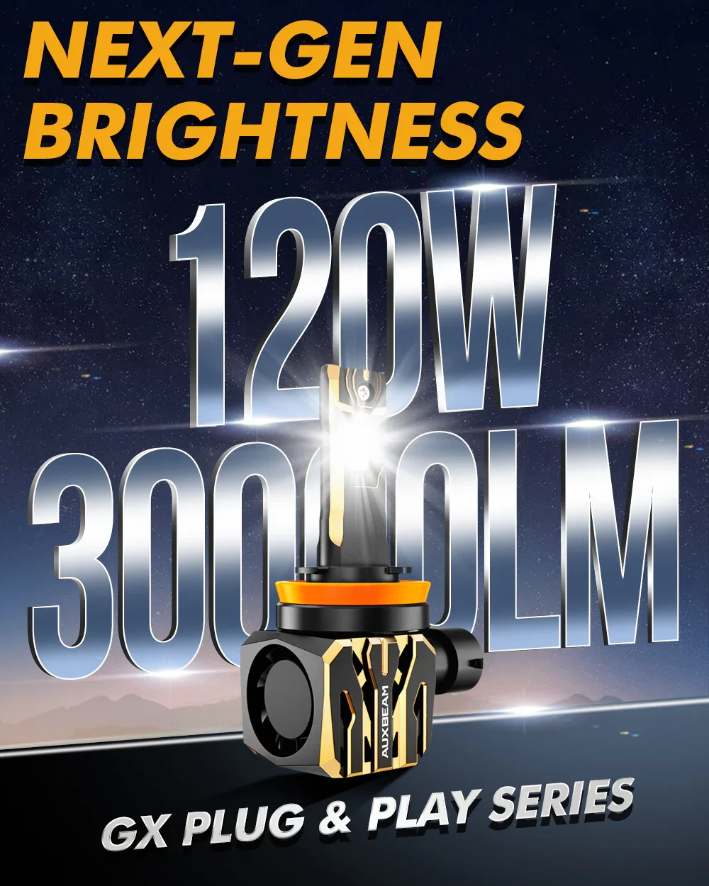 For 2015-2020 Ford F-150 9005 H11 LED Headlight Bulbs Bundle - Image 3
