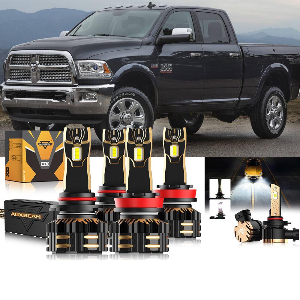 For 2016-2017 Ram 2500 (without projector-type headlights) 9005 H11 LED Headlights Bulbs Bundle - Image 12