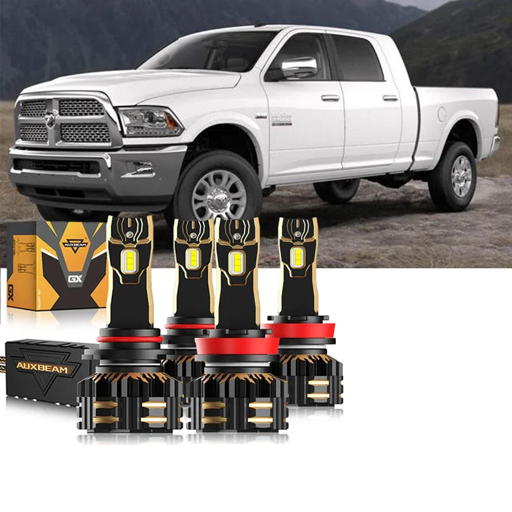 For 2018-2019 Ram 2500 (without projector-type headlights) 9005 h11 LED Headlights Bulbs Bundle - Image 14